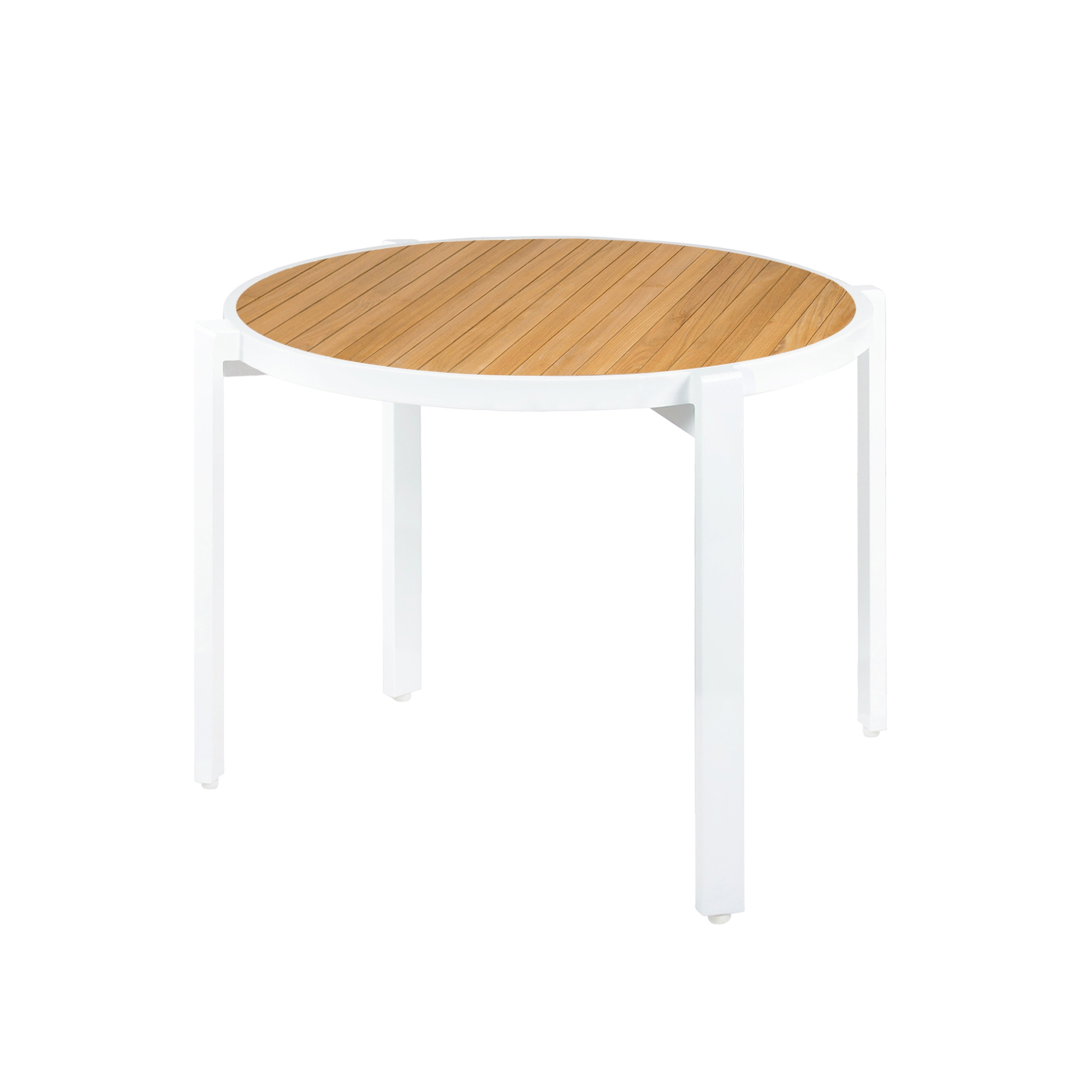 Afficher le produit Allux stackable dining table Ø 120 cm (straight slats) du fabricant Mamagreen