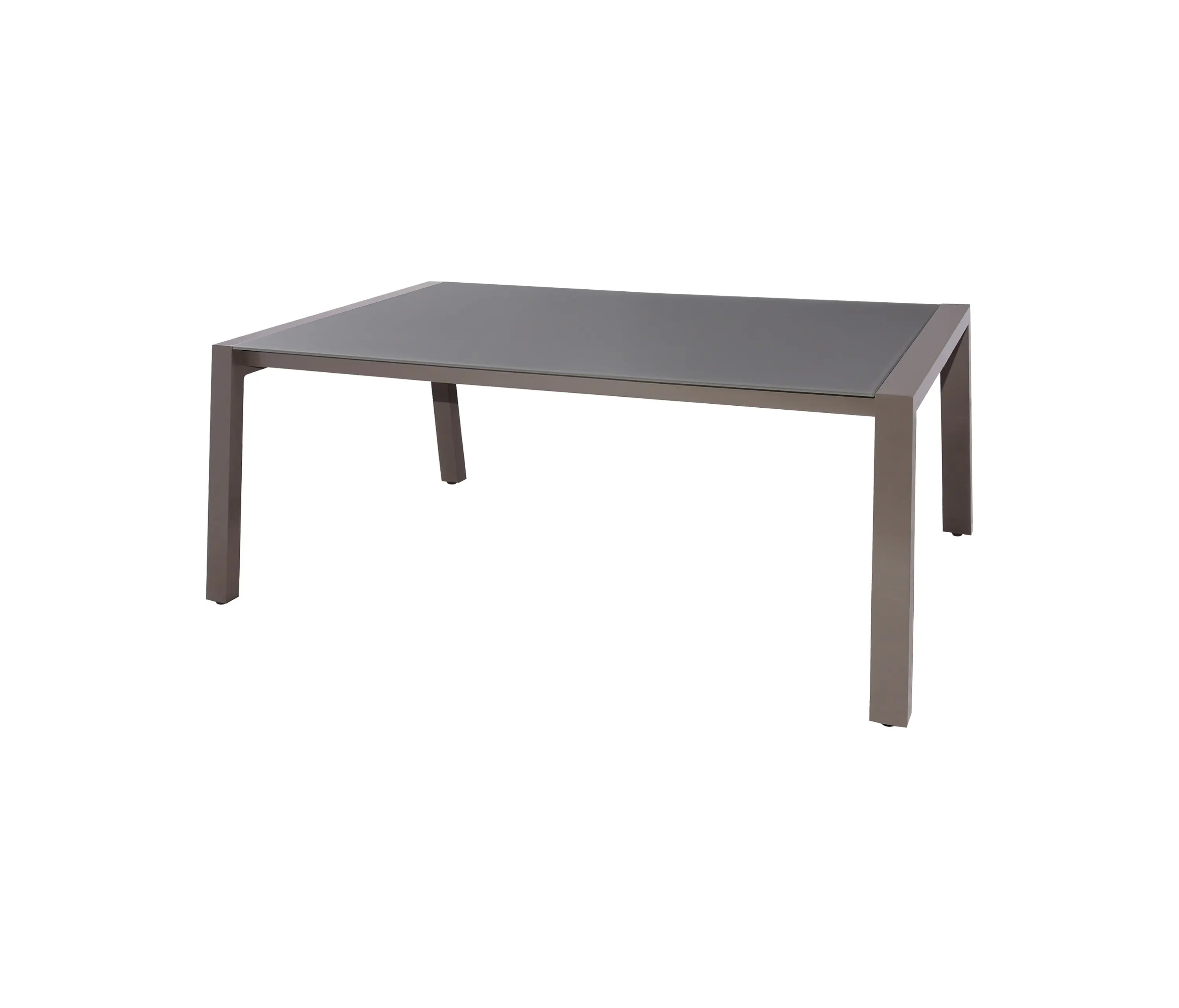Mamagreen - Baia dining table 180x100 cm (glass - post leg)