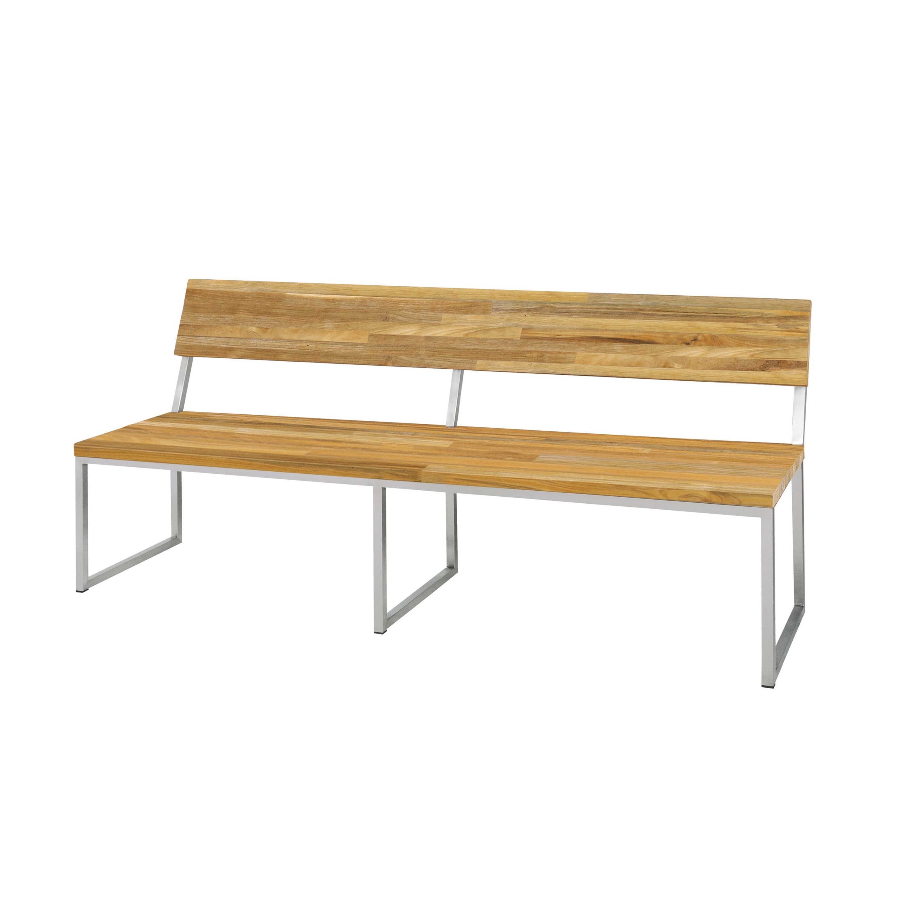 Vertoon produk Oko bench 185 cm with backrest (random laminated top) van vervaardiger Mamagreen