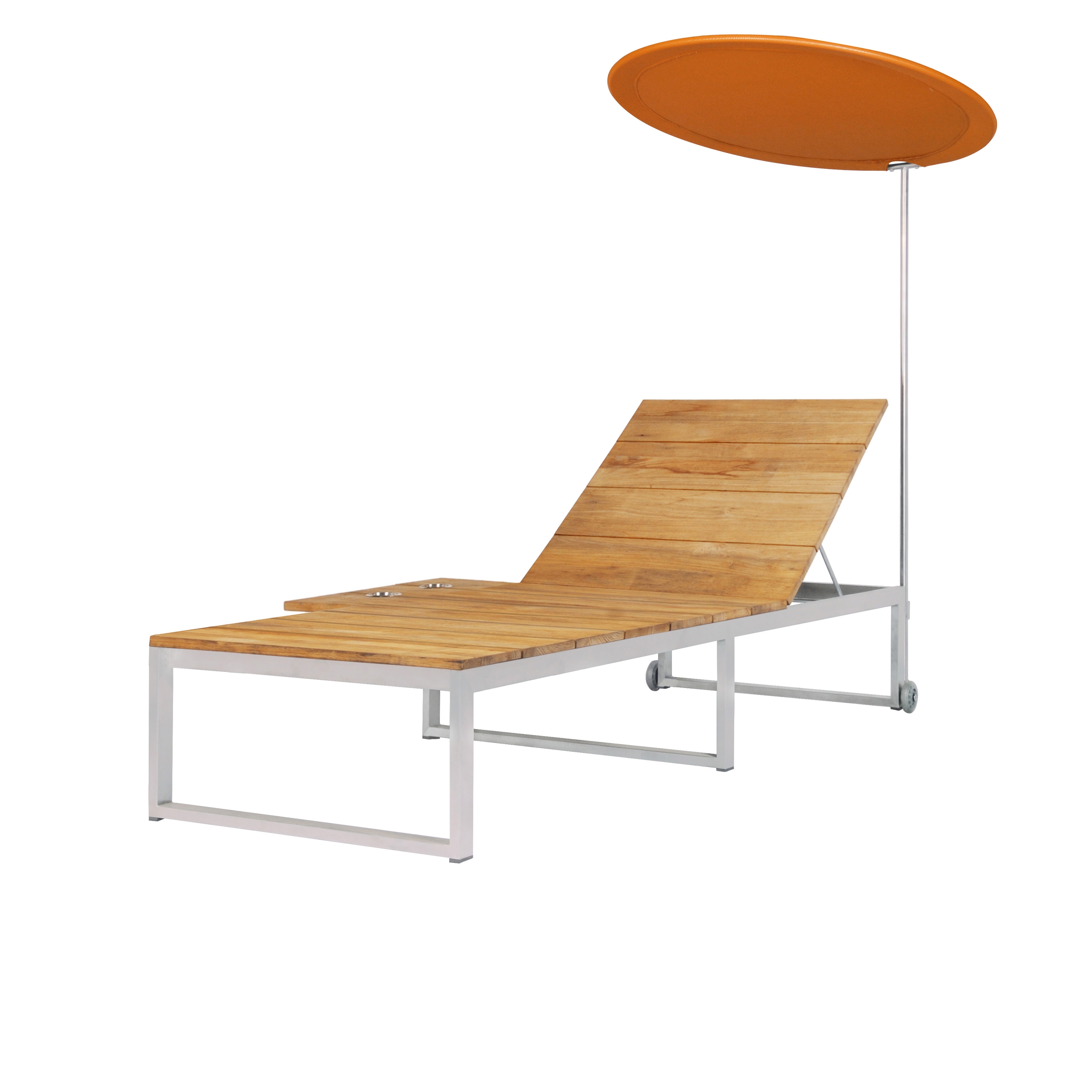Vertoon produk Oko Lounge sun lounger with tray & shade van vervaardiger Mamagreen