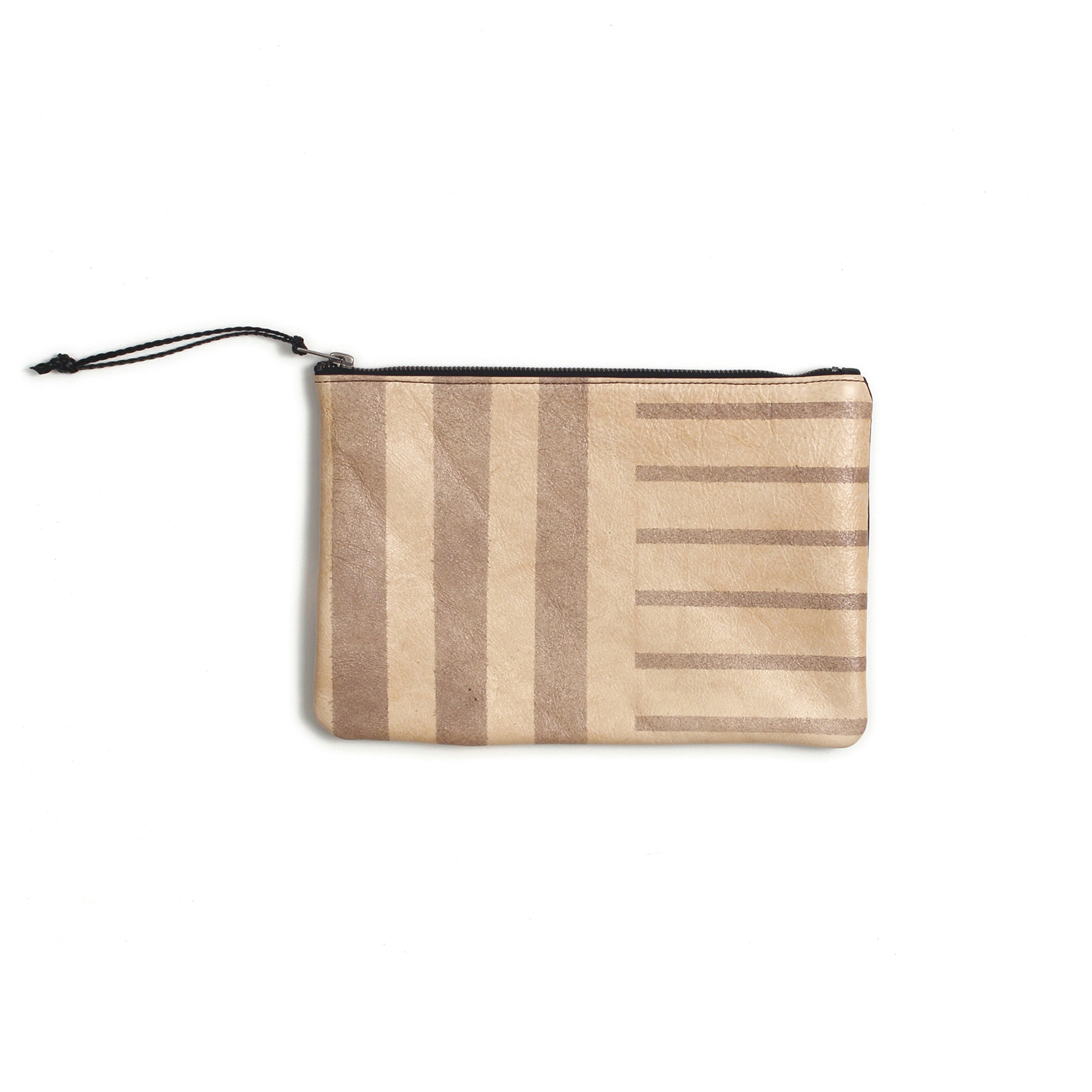 Display product Desert Sand Stripe Leather Clutch - 11x7.5 from manufacturer AVO