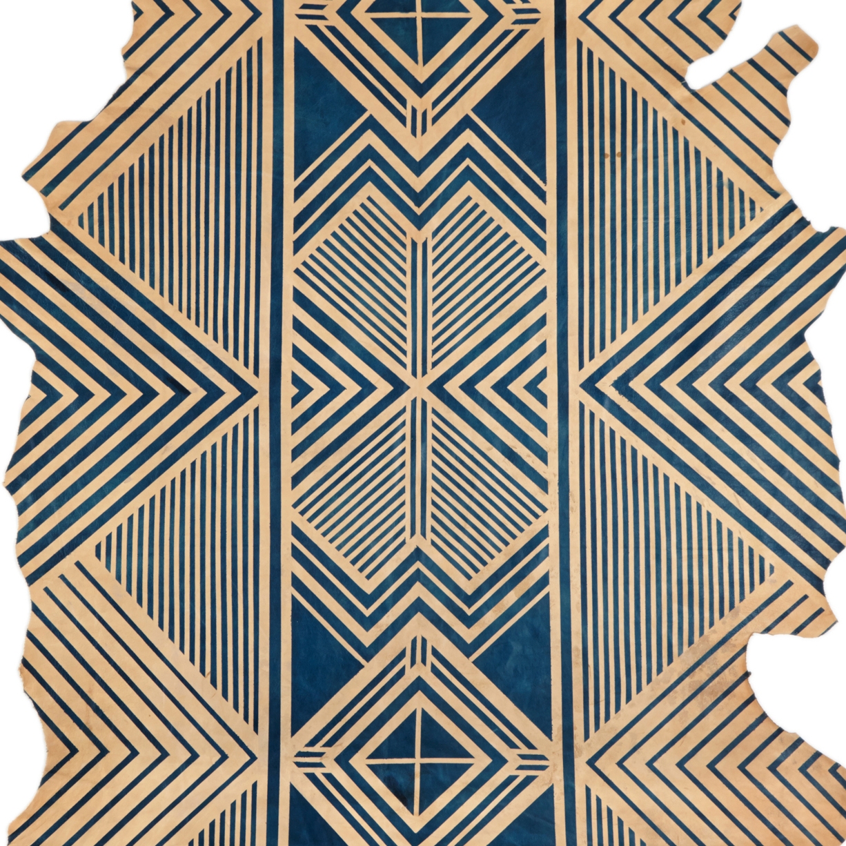 Mostra il prodotto Blue Geometric Rug - Full Hide del produttore AVO