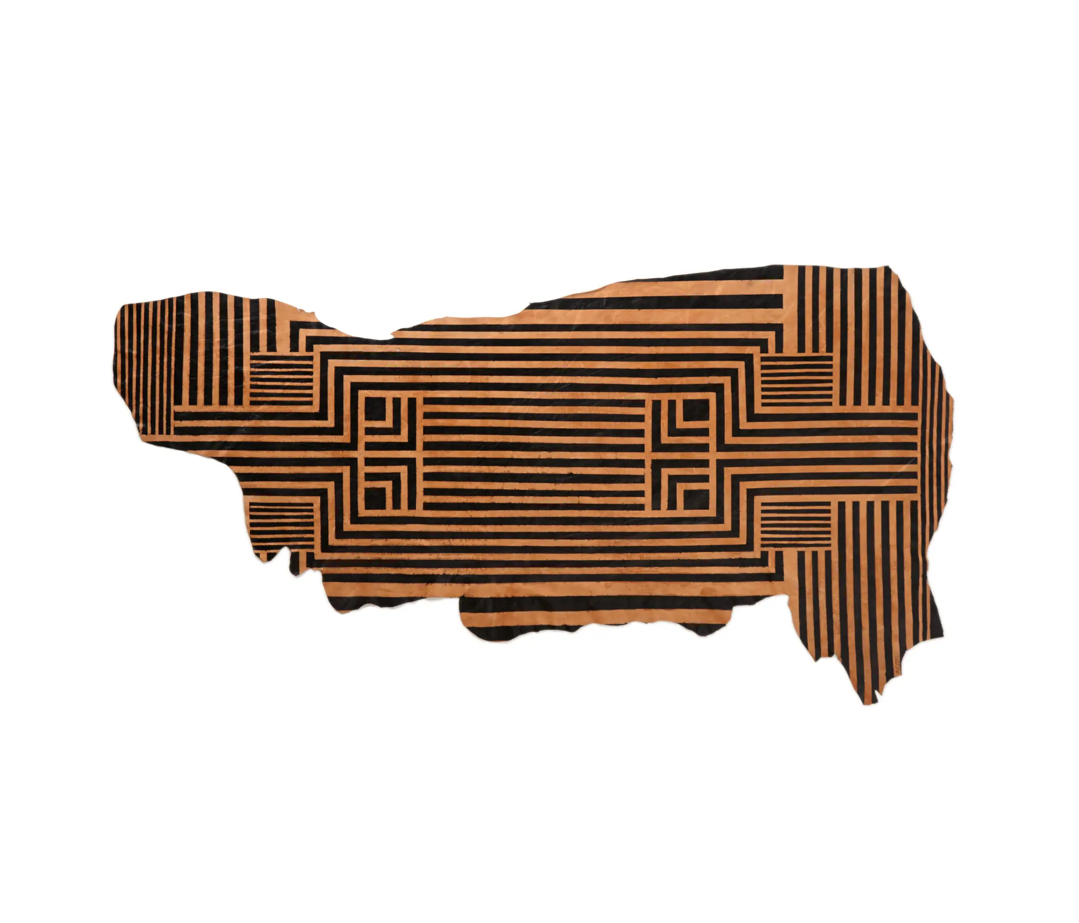 AVO - Black Lines  Rug - Half Hide