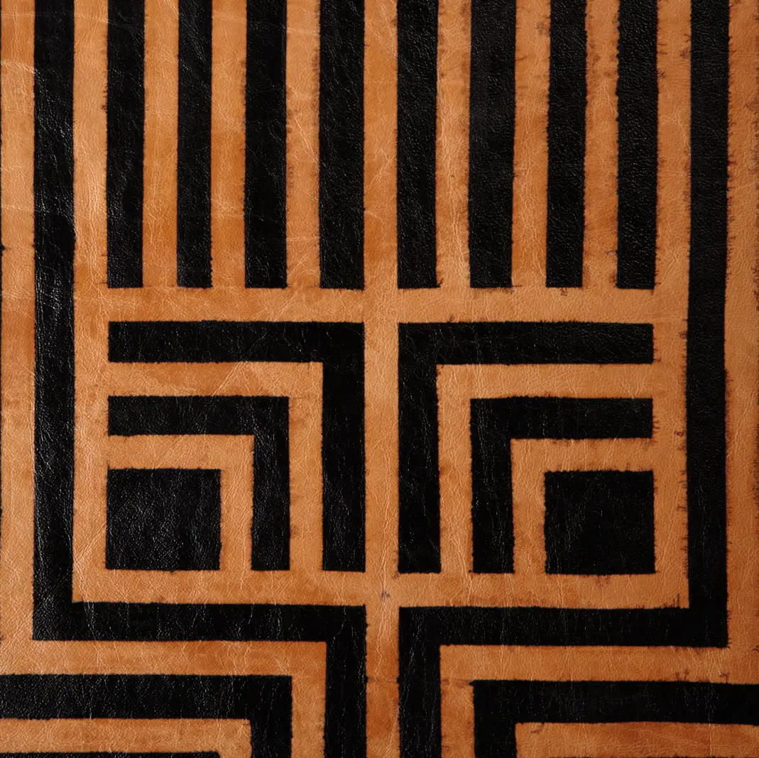 AVO - Black Lines  Rug - Half Hide