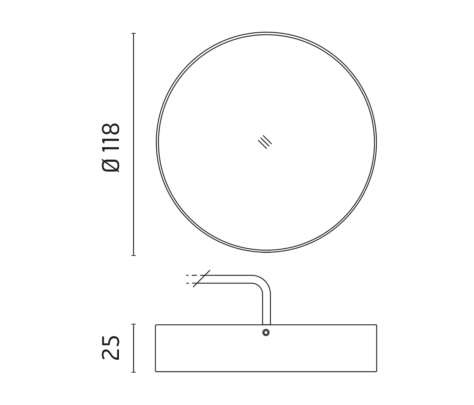 Ares - Alfa Low Power LED / Methacrylate Diffuser