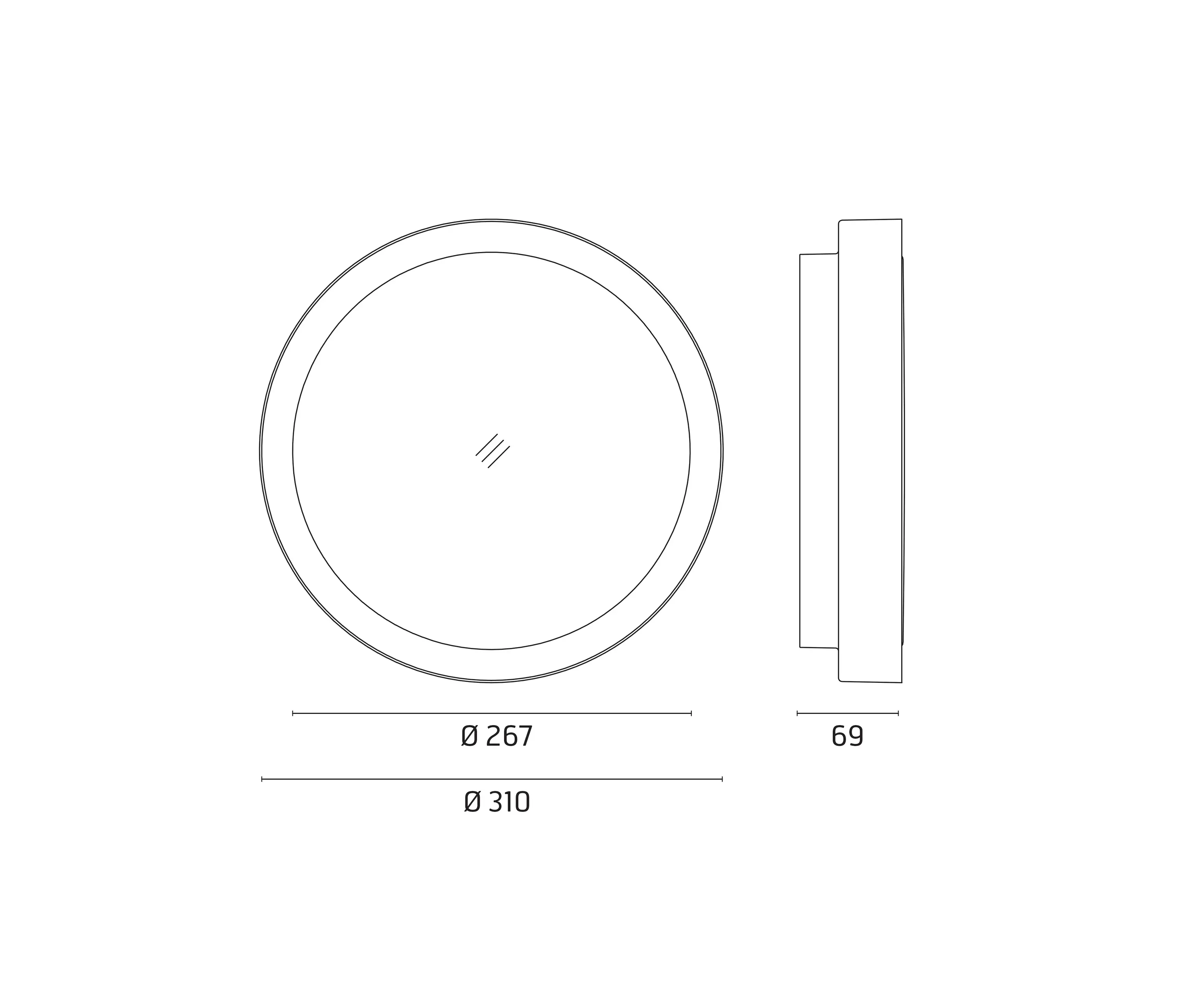 Ares - Anna / 310 Mid-Power LED Bicolour Structure White-Yellow