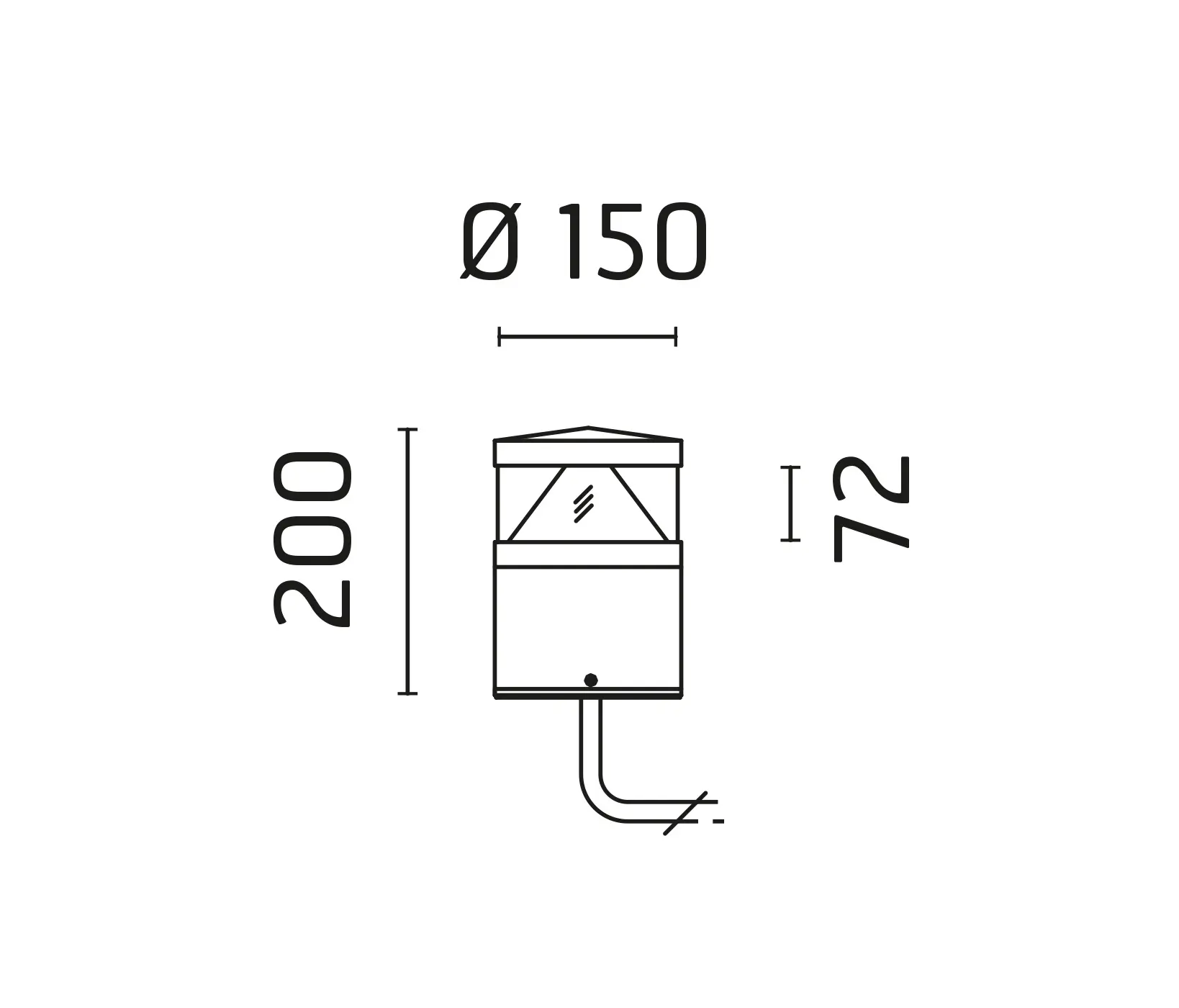 Ares - Zefiro Mid-Power LED / H.200mm
