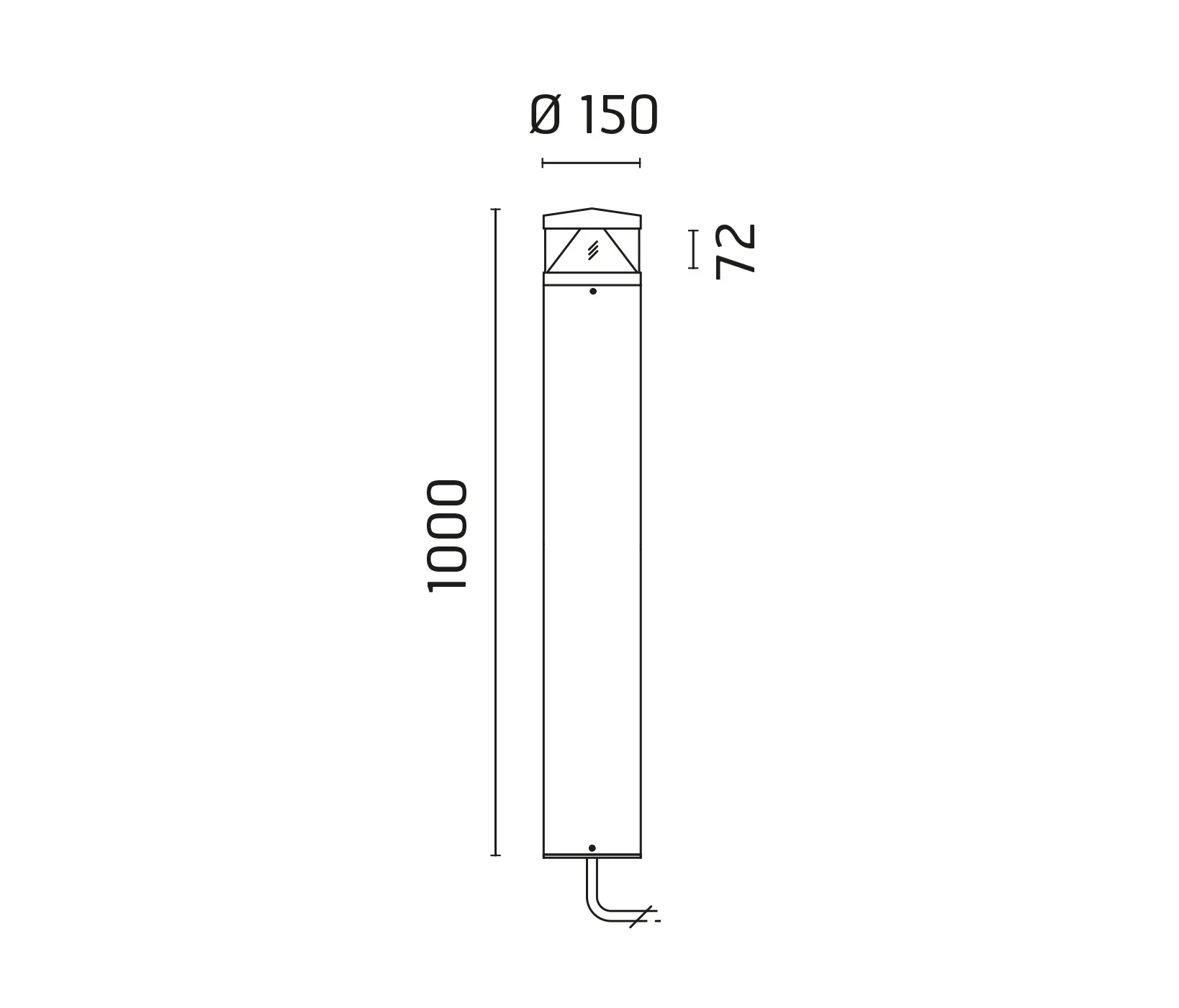 Ares - Zefiro Mid-Power LED / H.1000mm