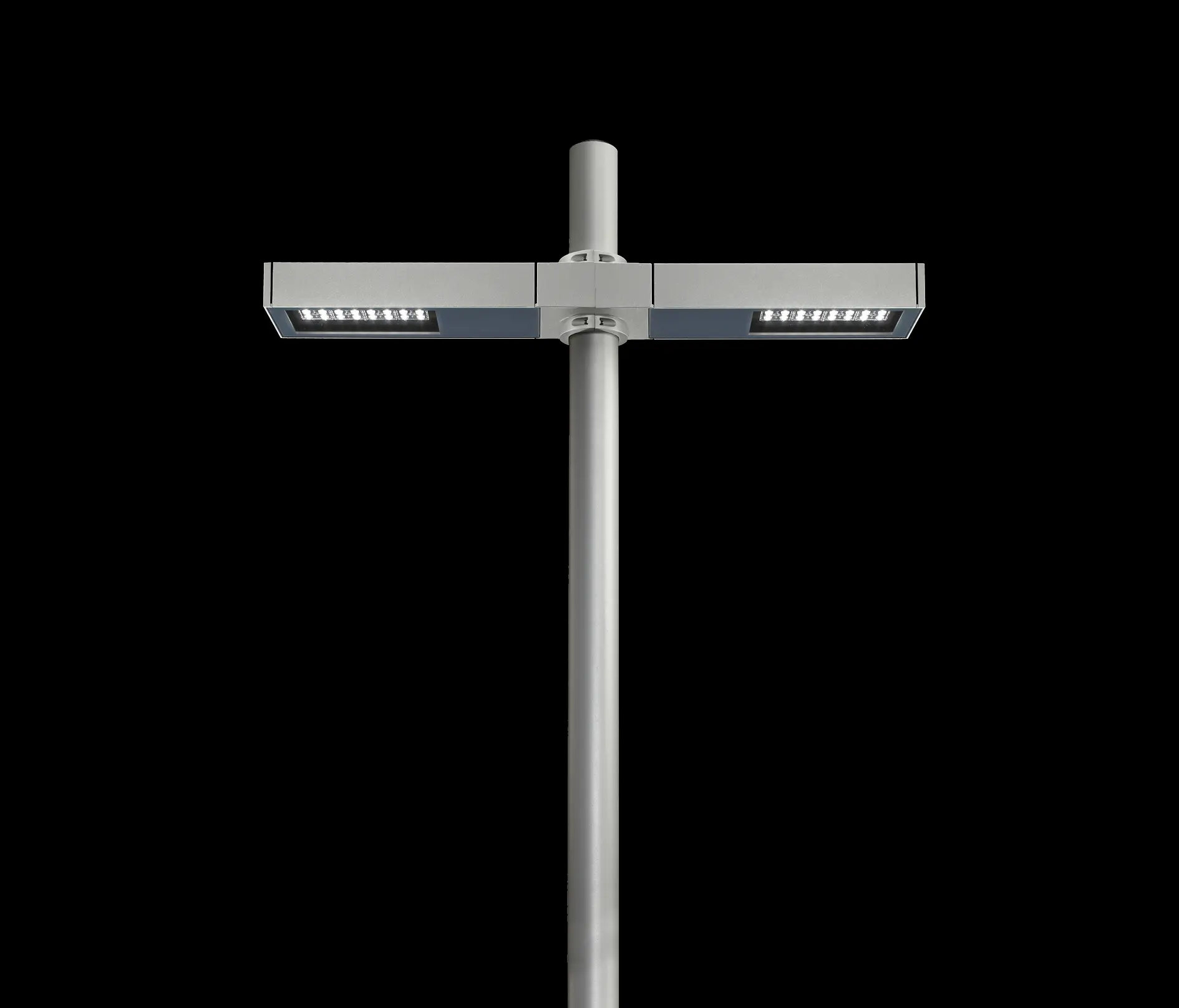 Ares - Dooku 400 Power LED / Pole Ø 76mm - Double Top Pole - Wide Beam 120° (Wide Spaces - Public Areas - Parking Areas)