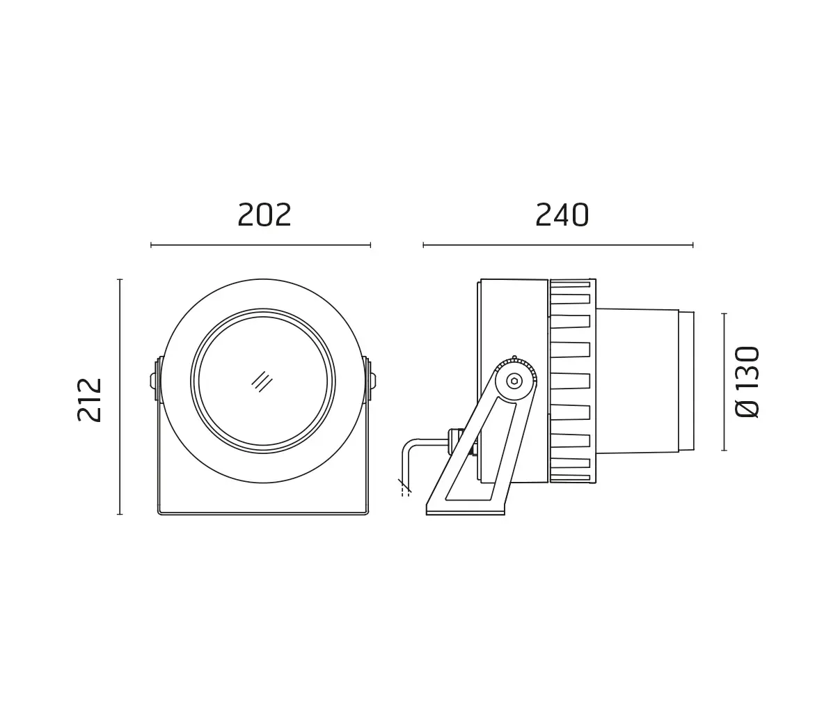 Ares - Spock 130 CoB LED - Adjustable - Wide Beam 45°