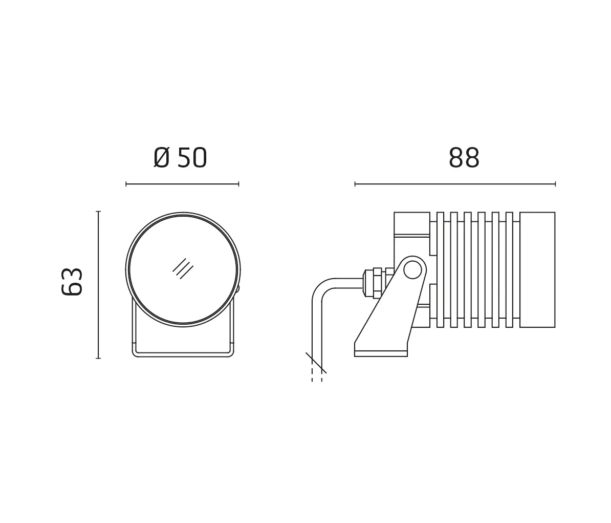 Ares - Iota Power LED / Adjustable - Medium Beam 30°