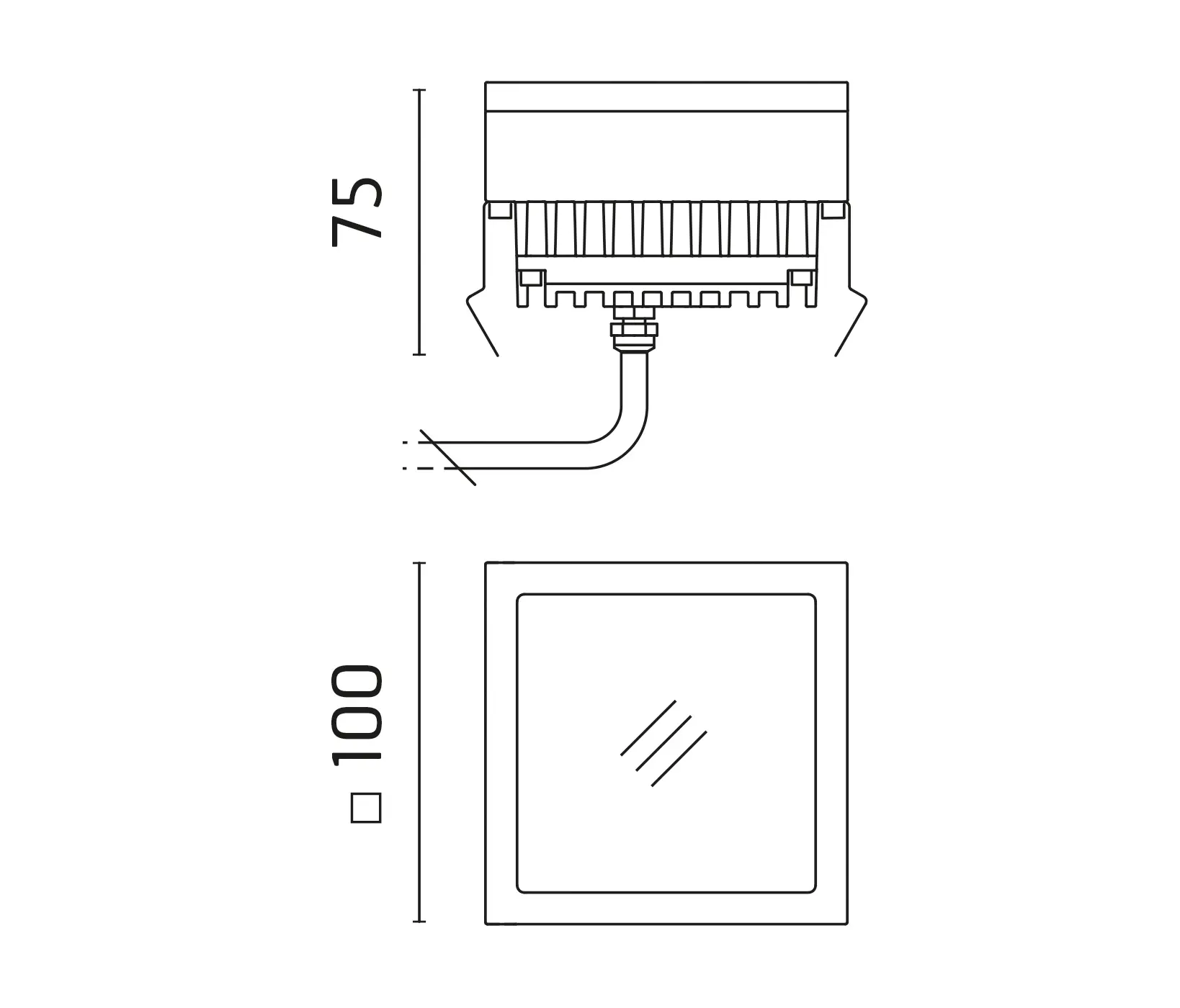 Ares - K12 sq Mid-Power LED / Diffused light