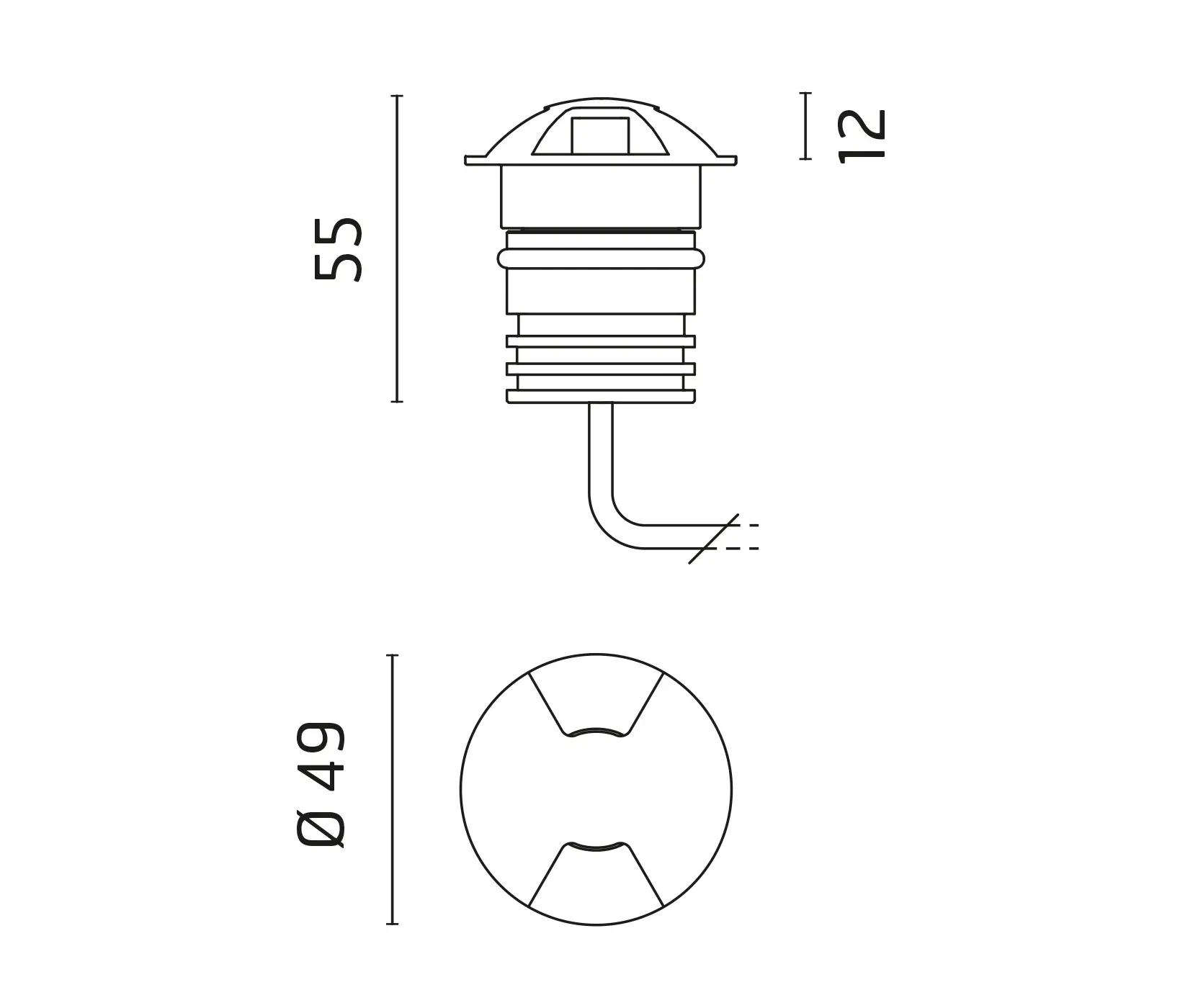 Ares - Rho Power LED / 316L Stainless Steel Cover - Two Emissions