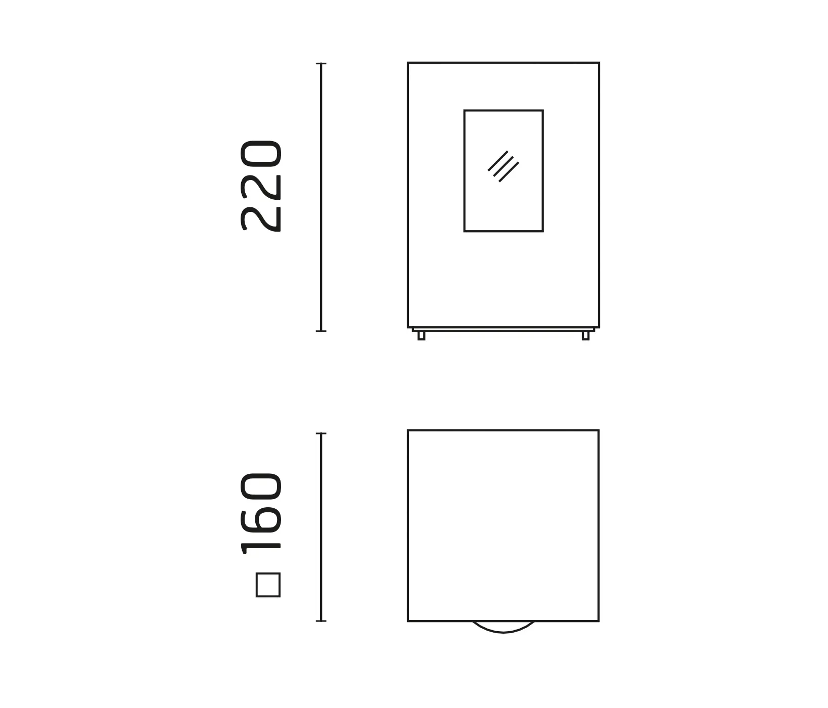 Ares - Leo 160 / Unidirectional - Narrow Beam 4° - Convex Lens