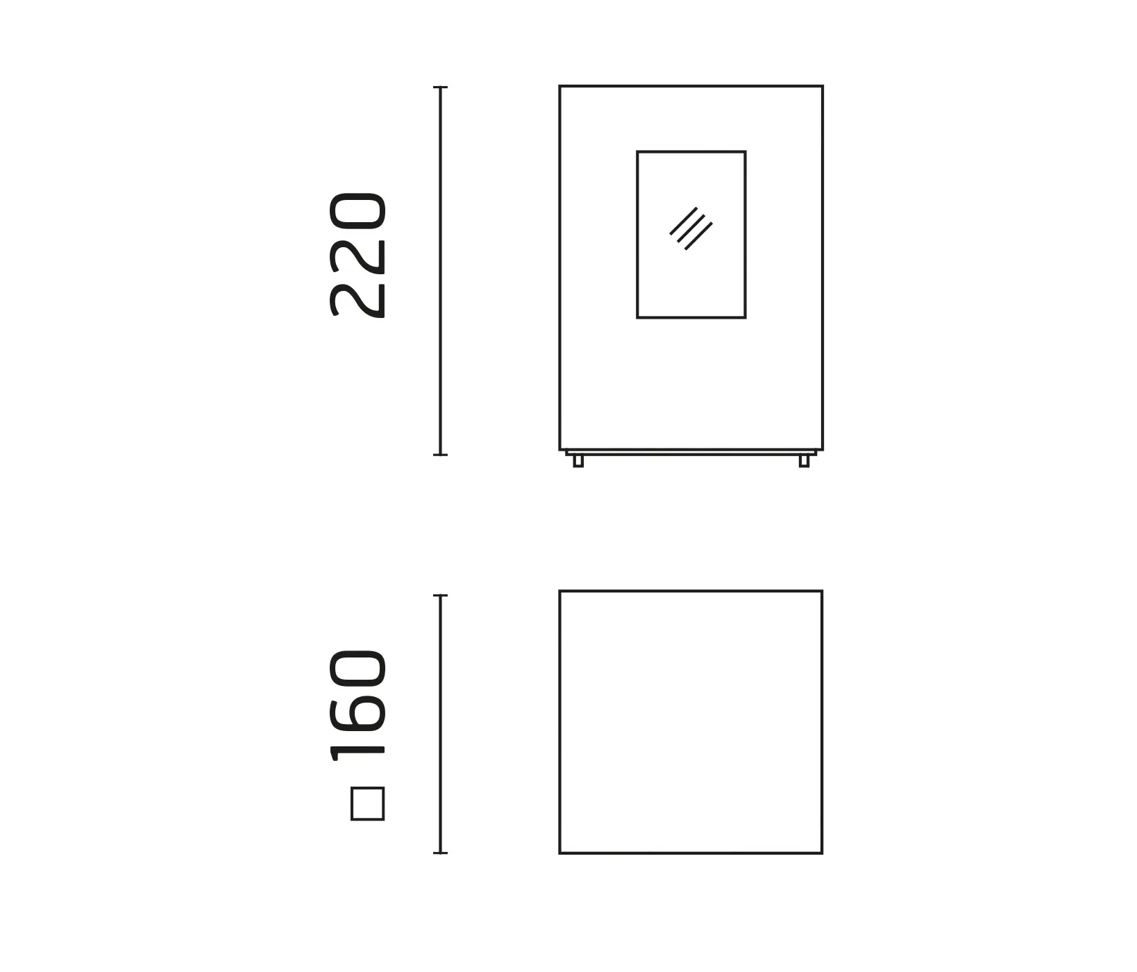 Ares - Leo 160 Power LED / Unidirectional - Narrow Beam 2° - Convex Lens
