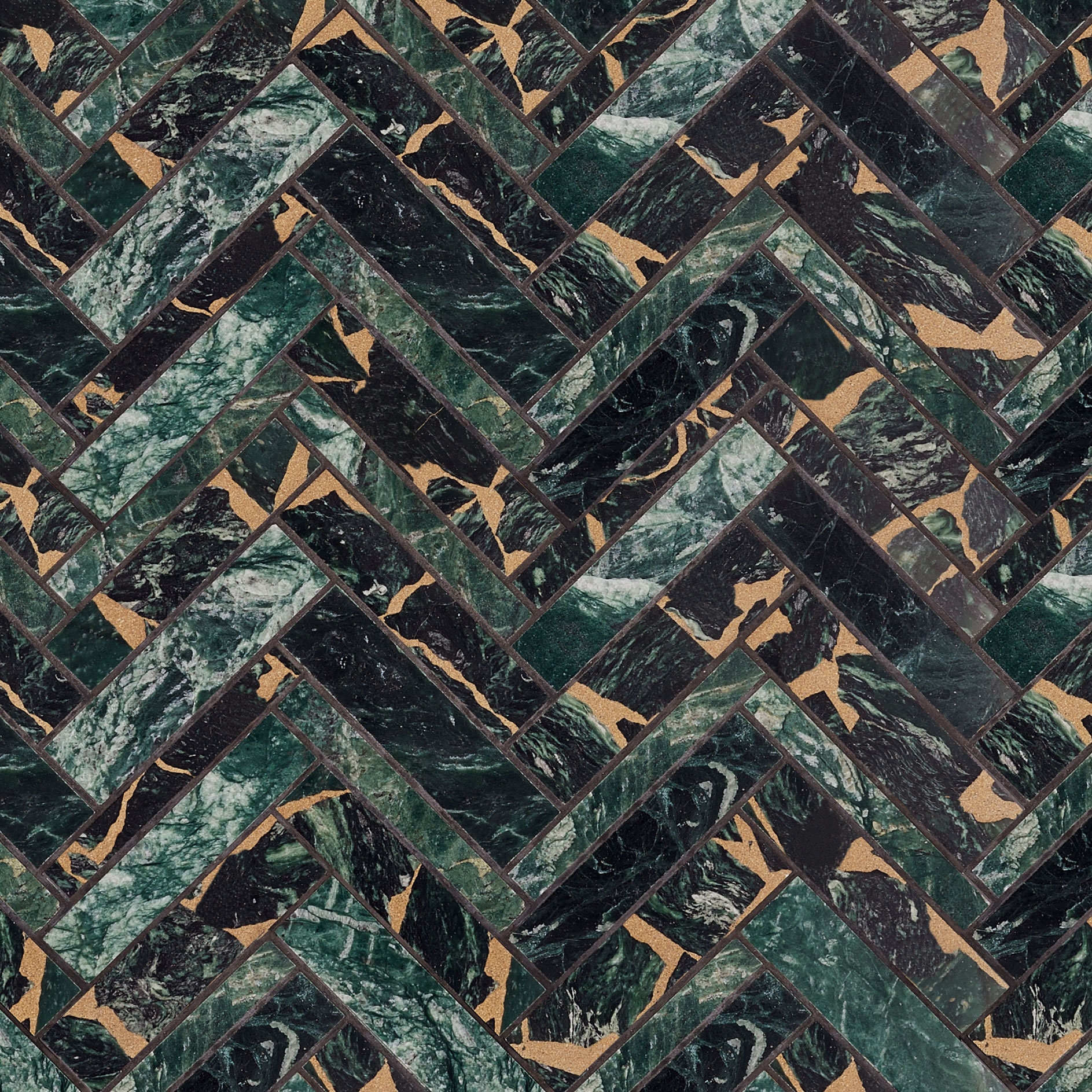 Produkt Kintsugi Yabasu Verde stone tile with honed finish des Herstellers Claybrook Interiors Ltd. anzeigen