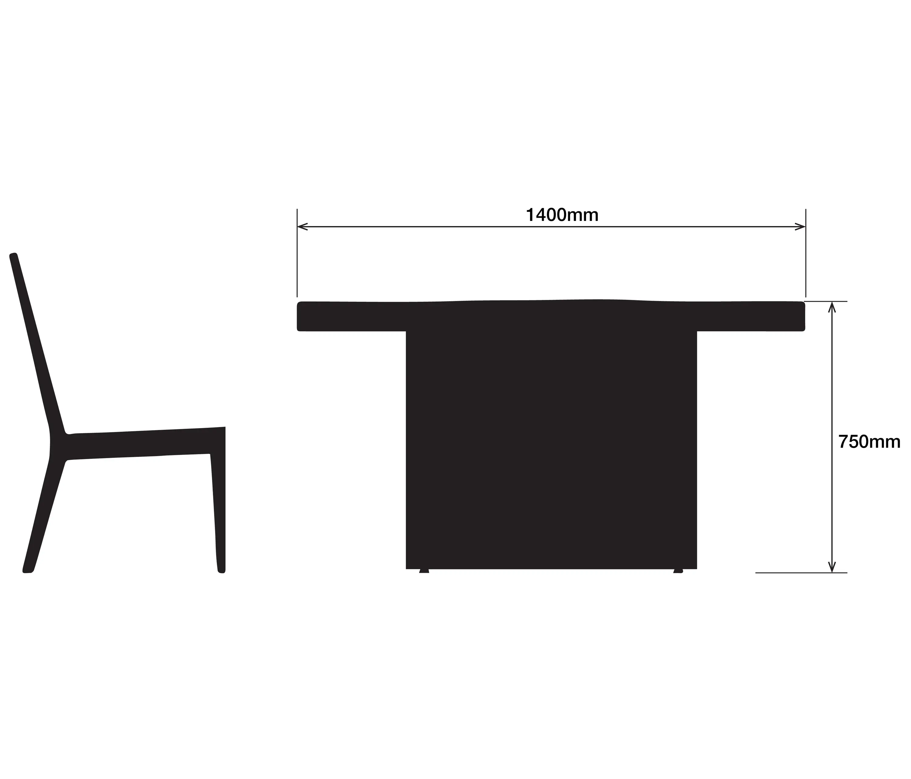 Rivelin - Milan Gas Fire Table