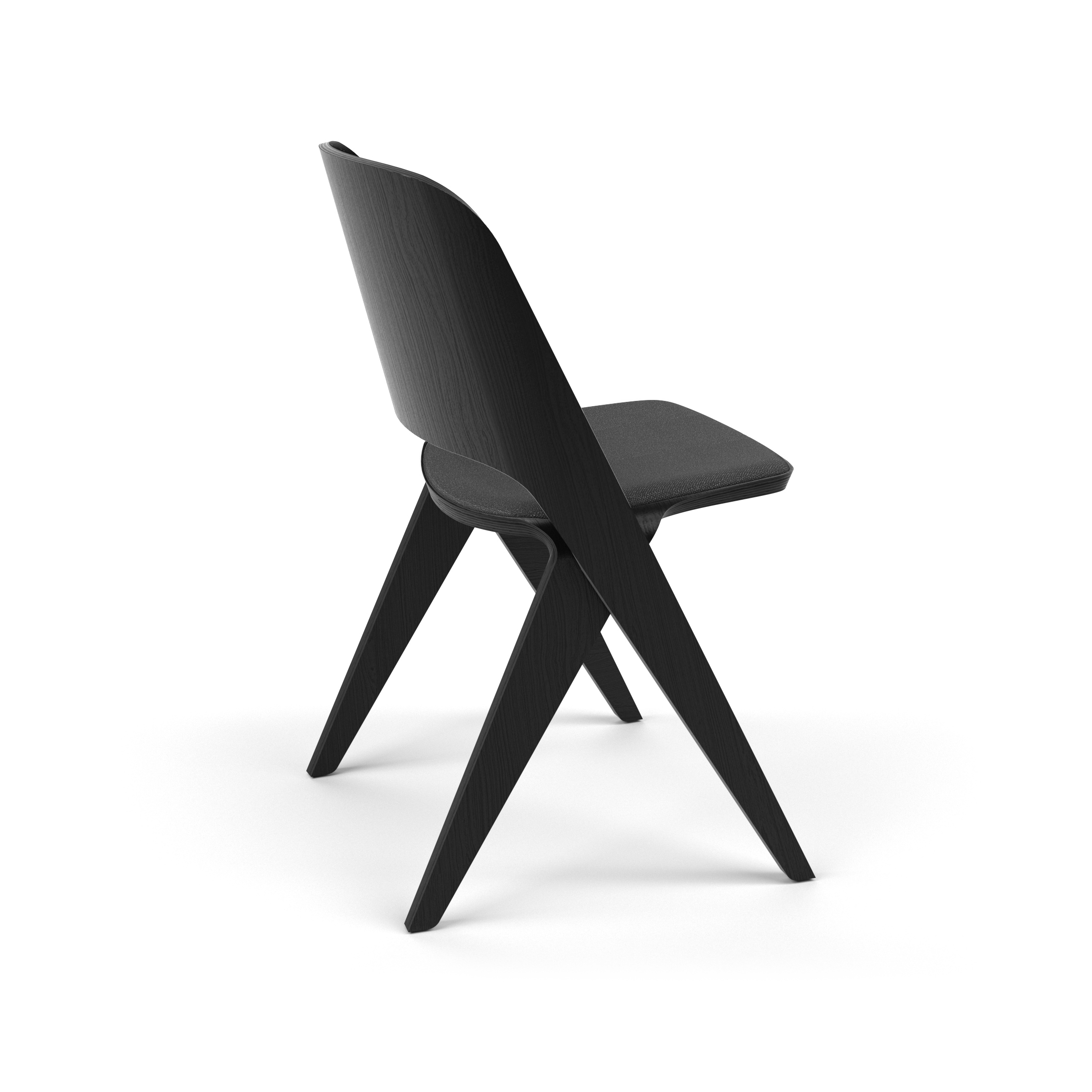Lavitta Chair with Wool Upholstery – Black