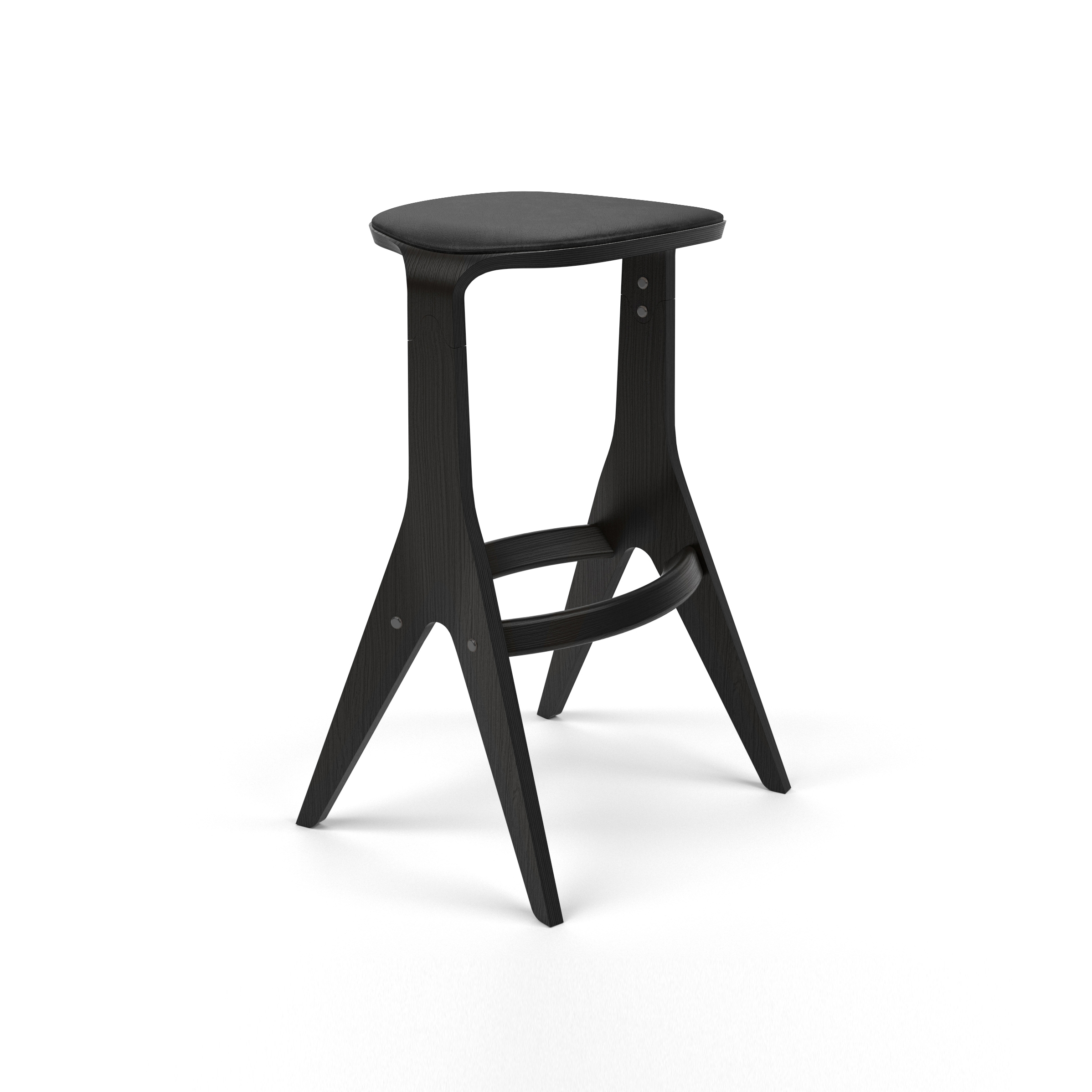 Produkt Lavitta Bar Stool 75 with Leather Upholstery - Black des Herstellers Poiat anzeigen