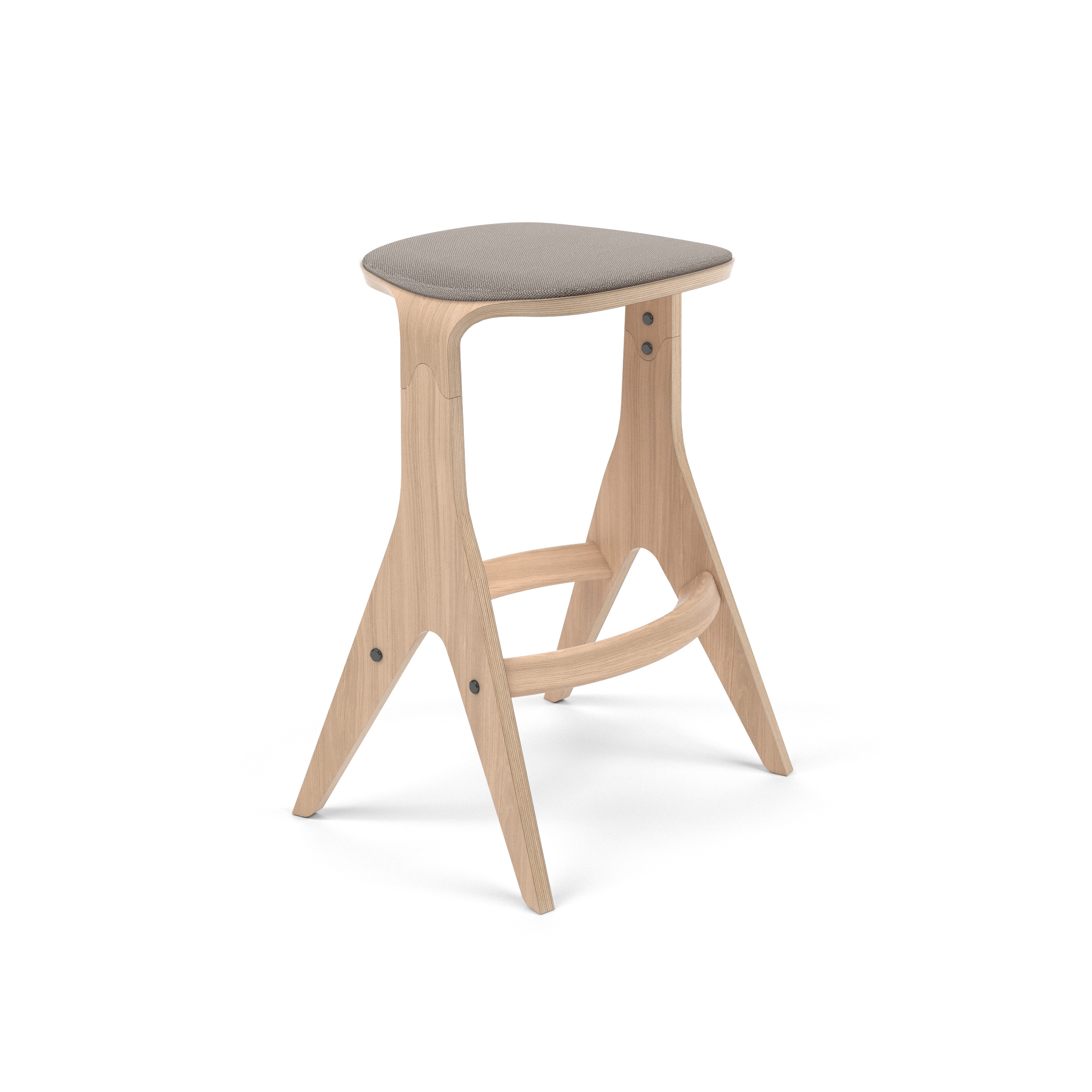 Display product Lavitta Counter Stool 65 with Wool Upholstery – Oak from manufacturer Poiat