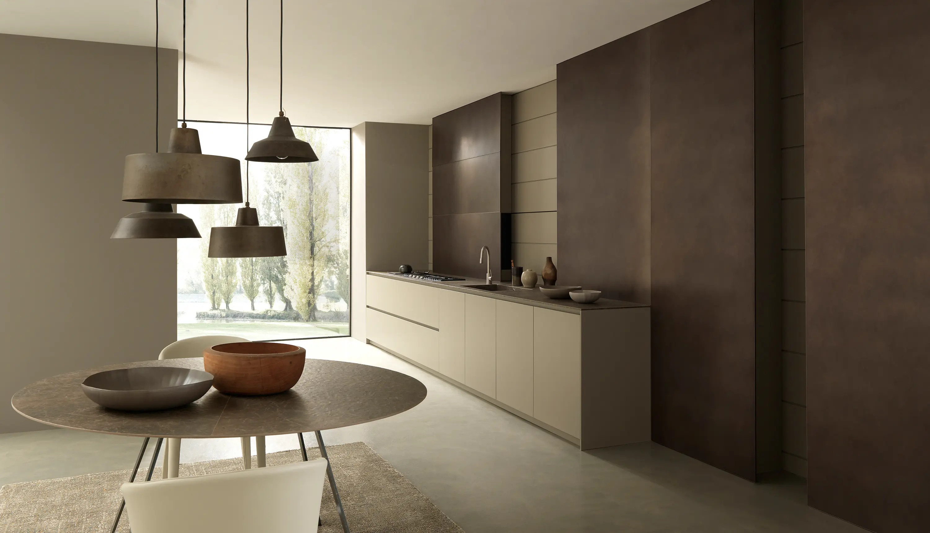 Modulnova - Blade 2 linear, lacquered and metal arrangement