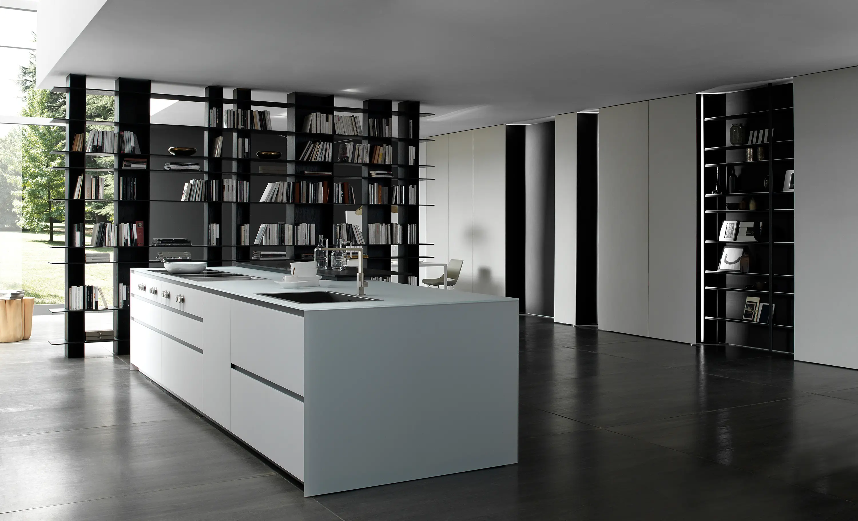Modulnova - Blade 7 white glass Island