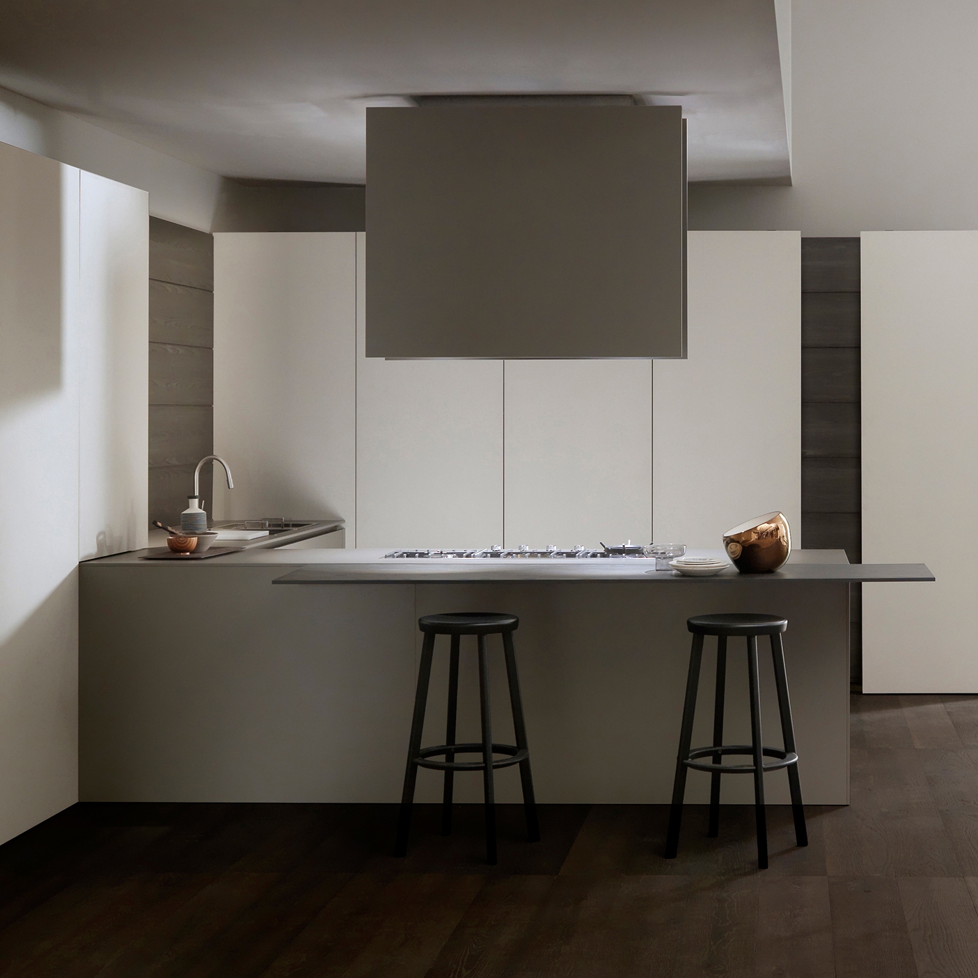Produkt Mh6 3 corner kitchen in Cendre melamine des Herstellers Modulnova anzeigen