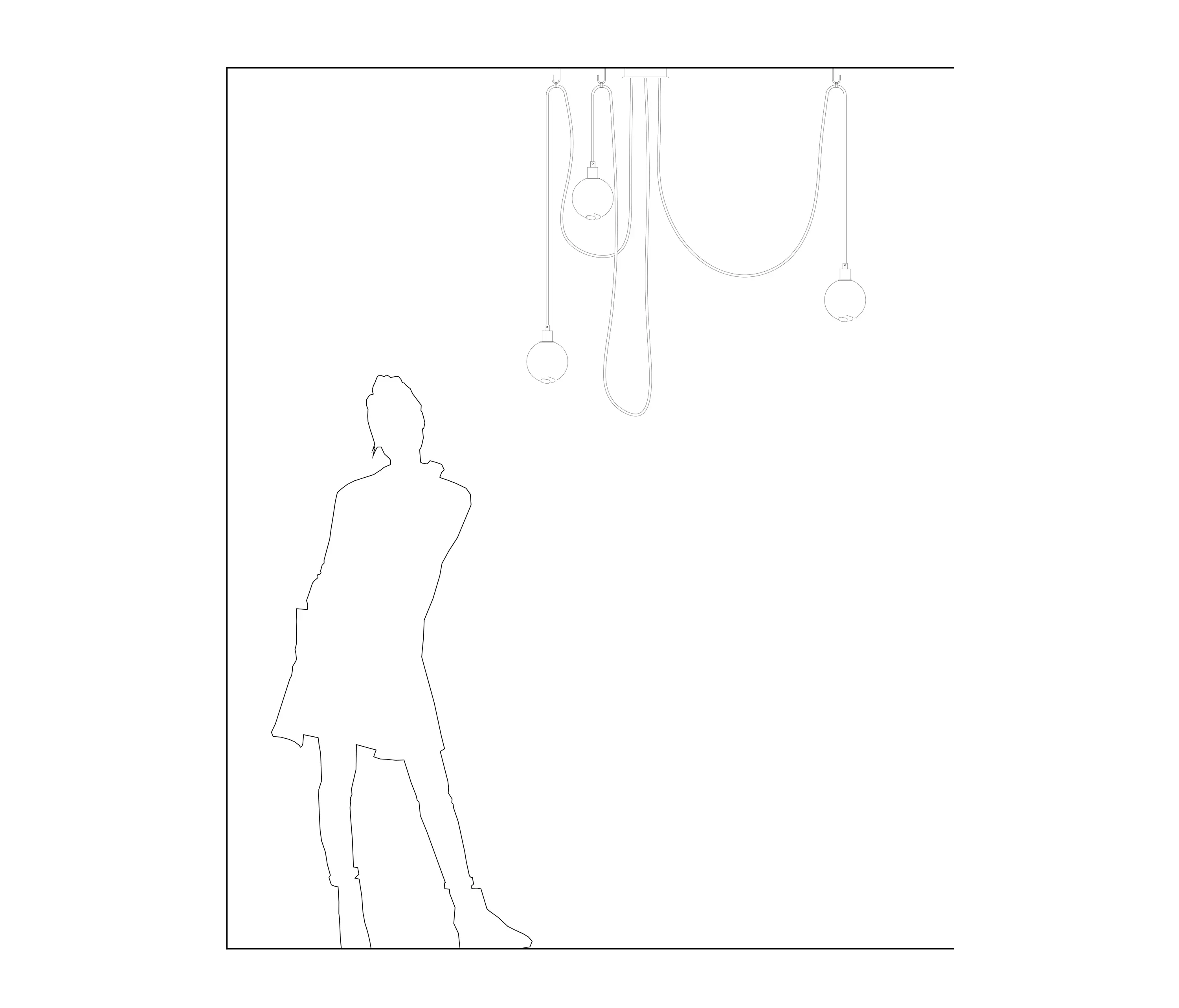 SkLO - Drape Hook 3 Pendant