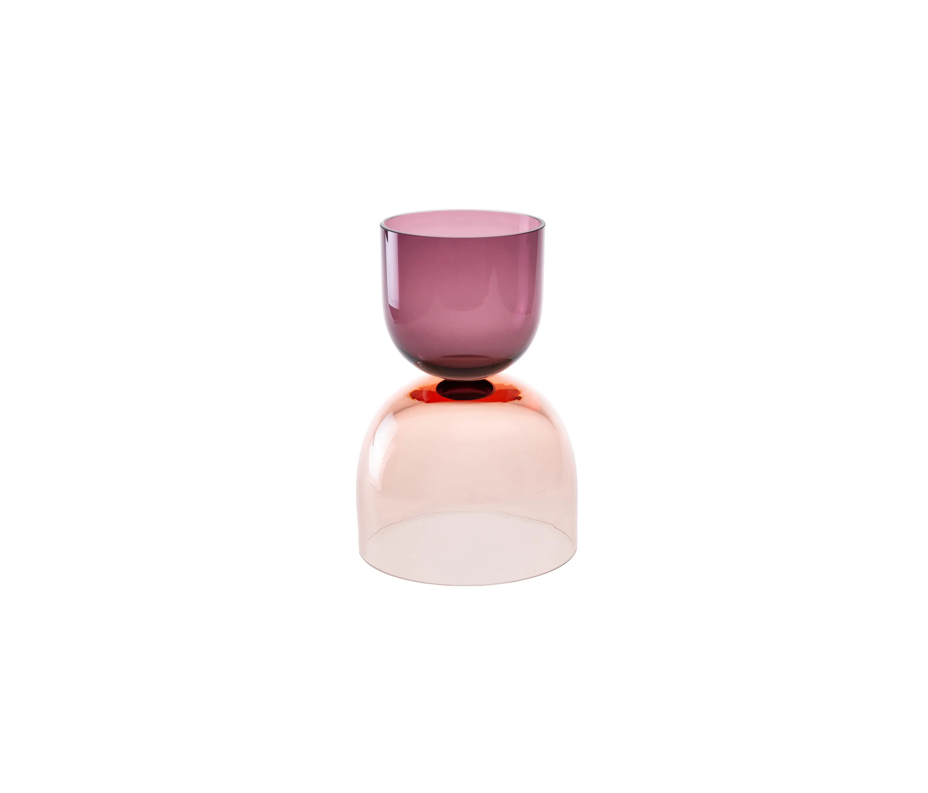 SkLO - Crescent Vessel Shape 1 Plum/Copper Ruby