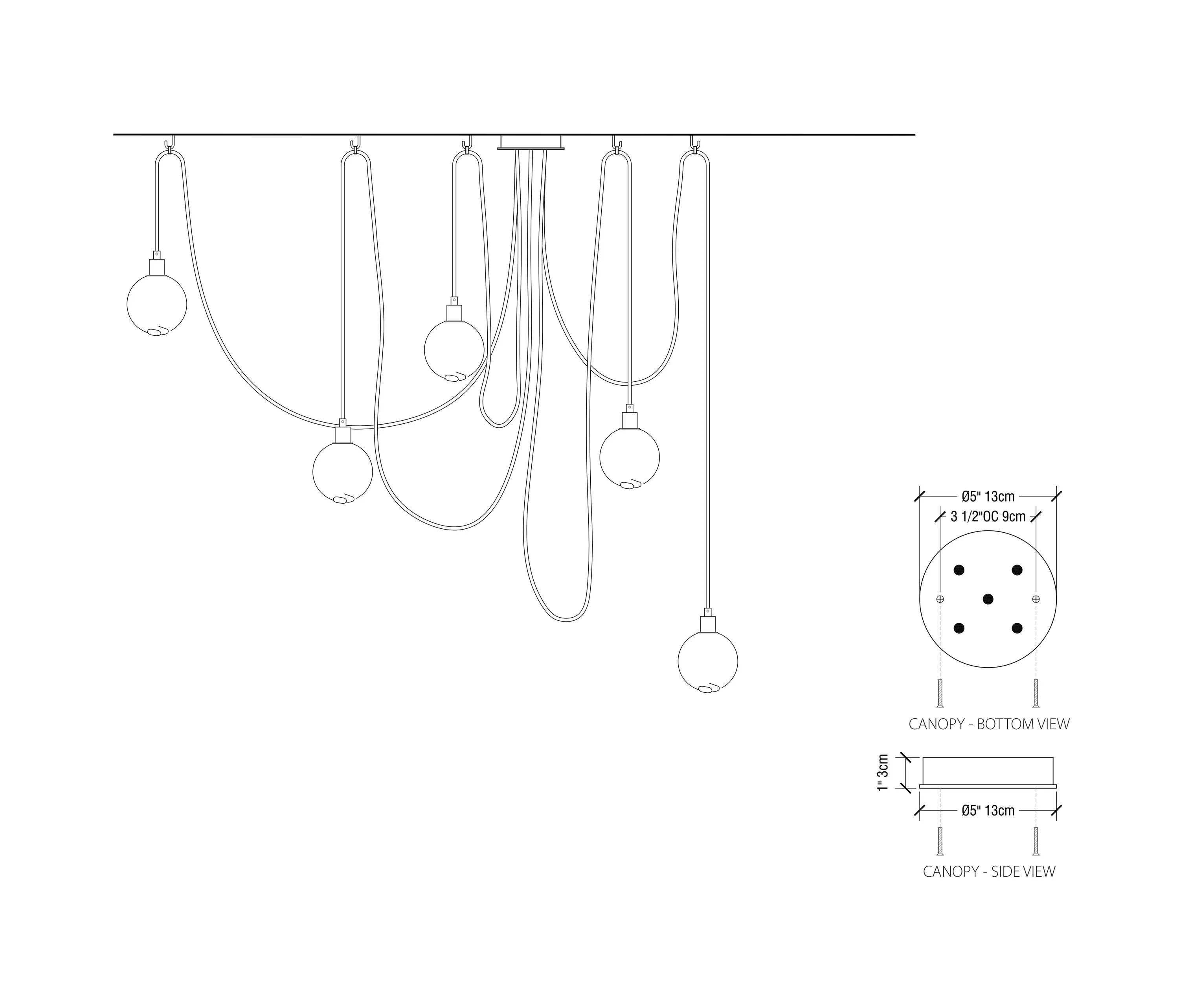 SkLO - Drape Hook 5 Pendant