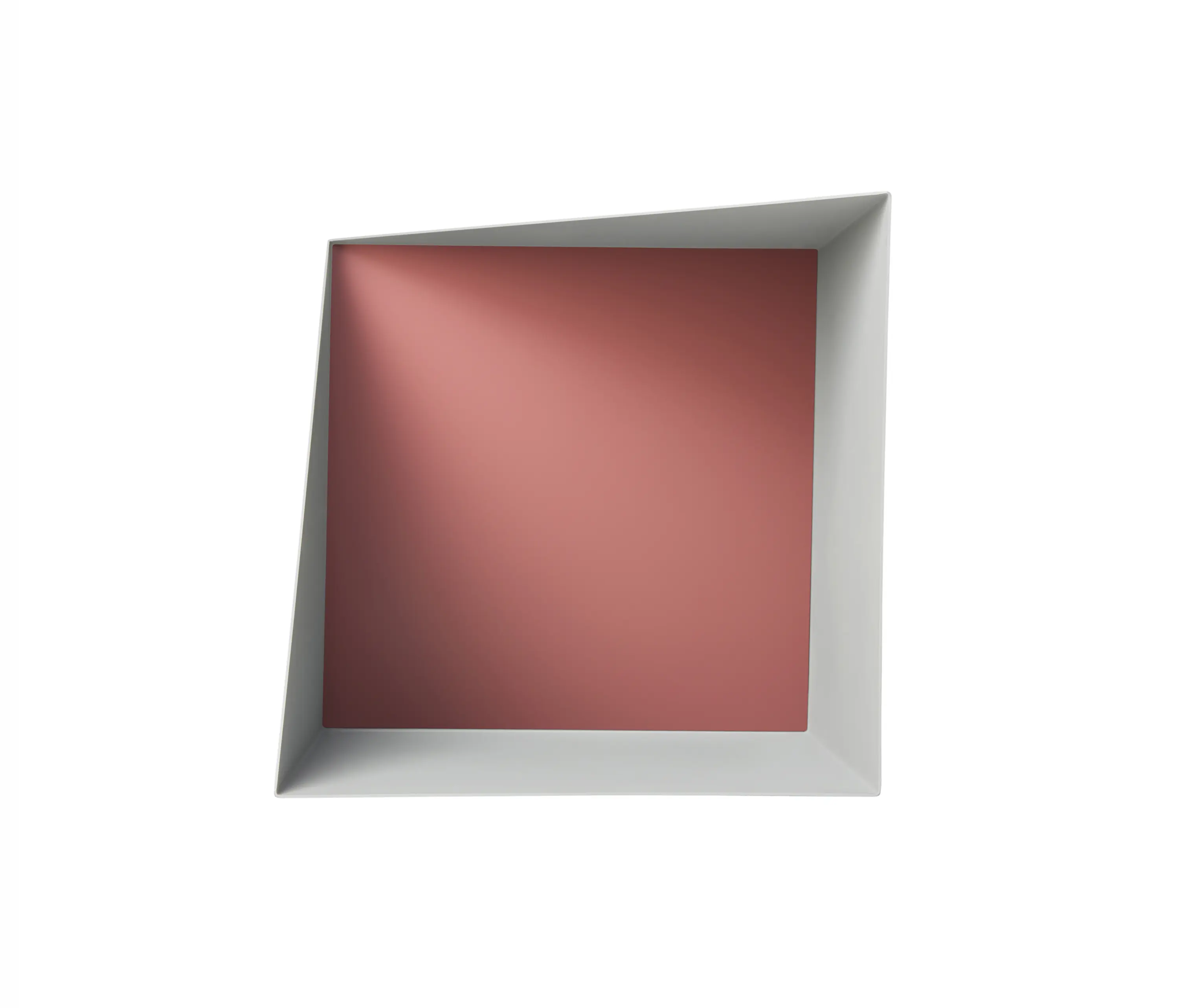 Please Wait to be Seated - Wall Box | Ash Grey | Indian Red