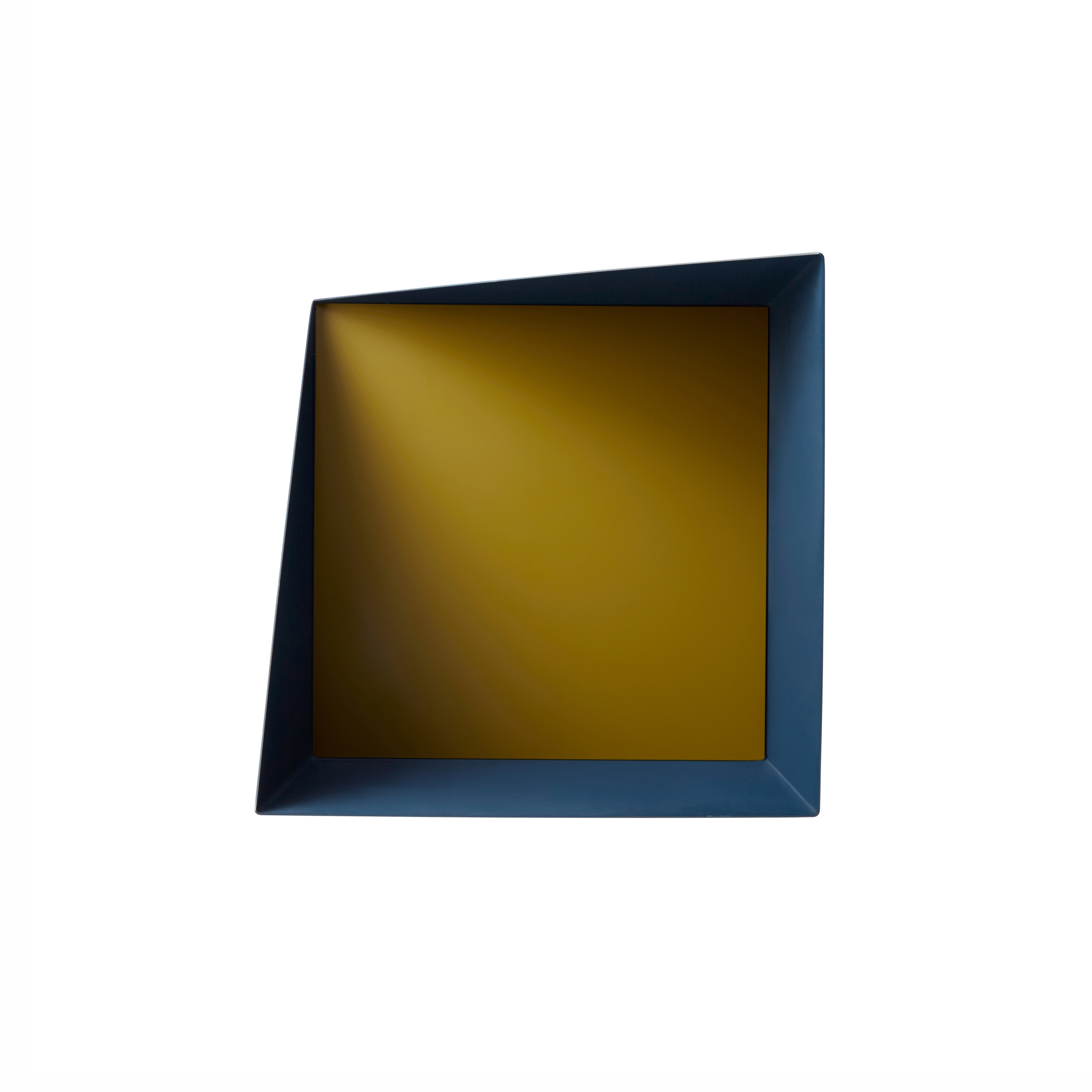 Display product Wall Box | Navy Blue | Turmeric Yellow from manufacturer Please Wait to be Seated