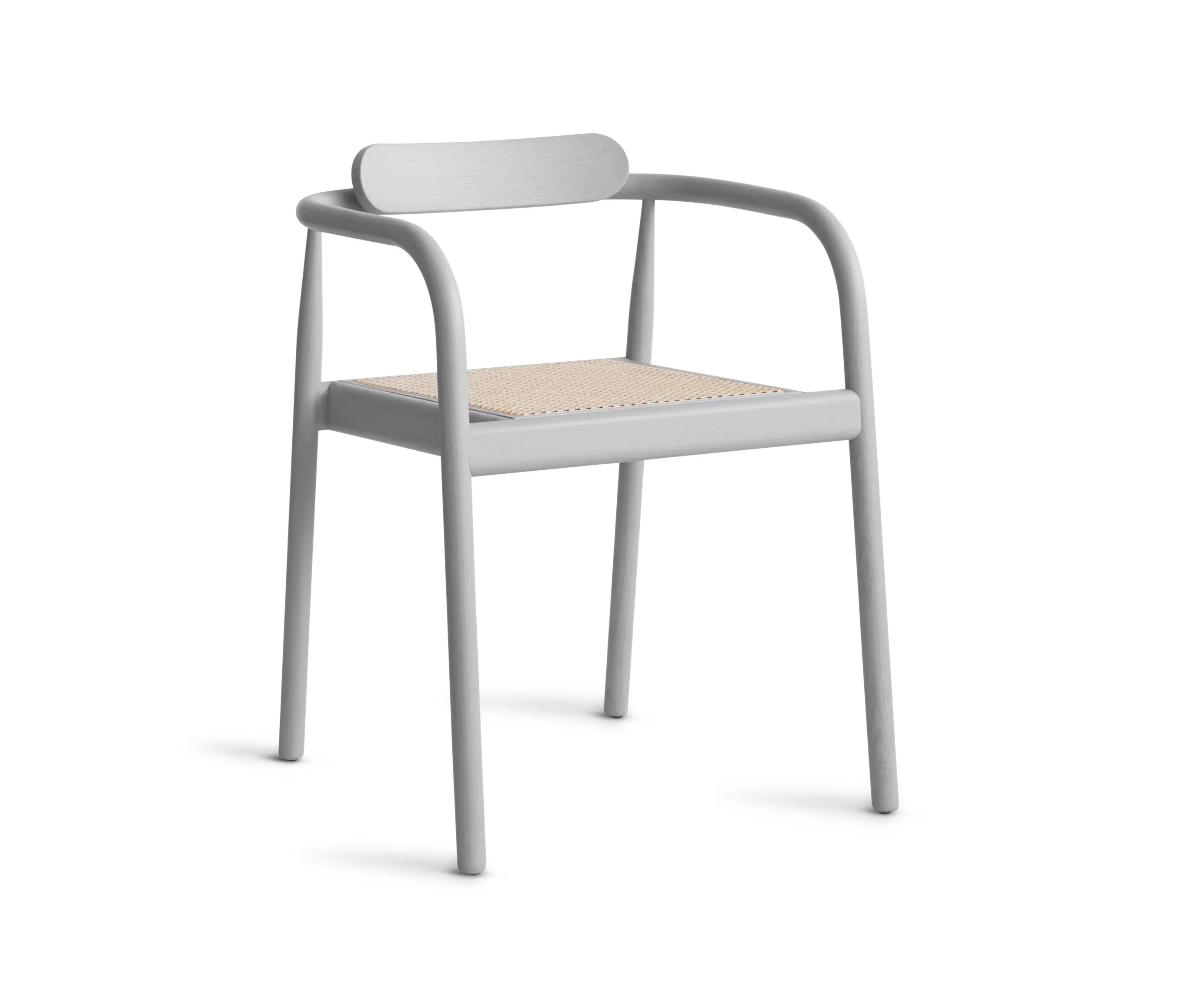 Please Wait to be Seated - Ahm Chair | Ash Grey with Cane Seat