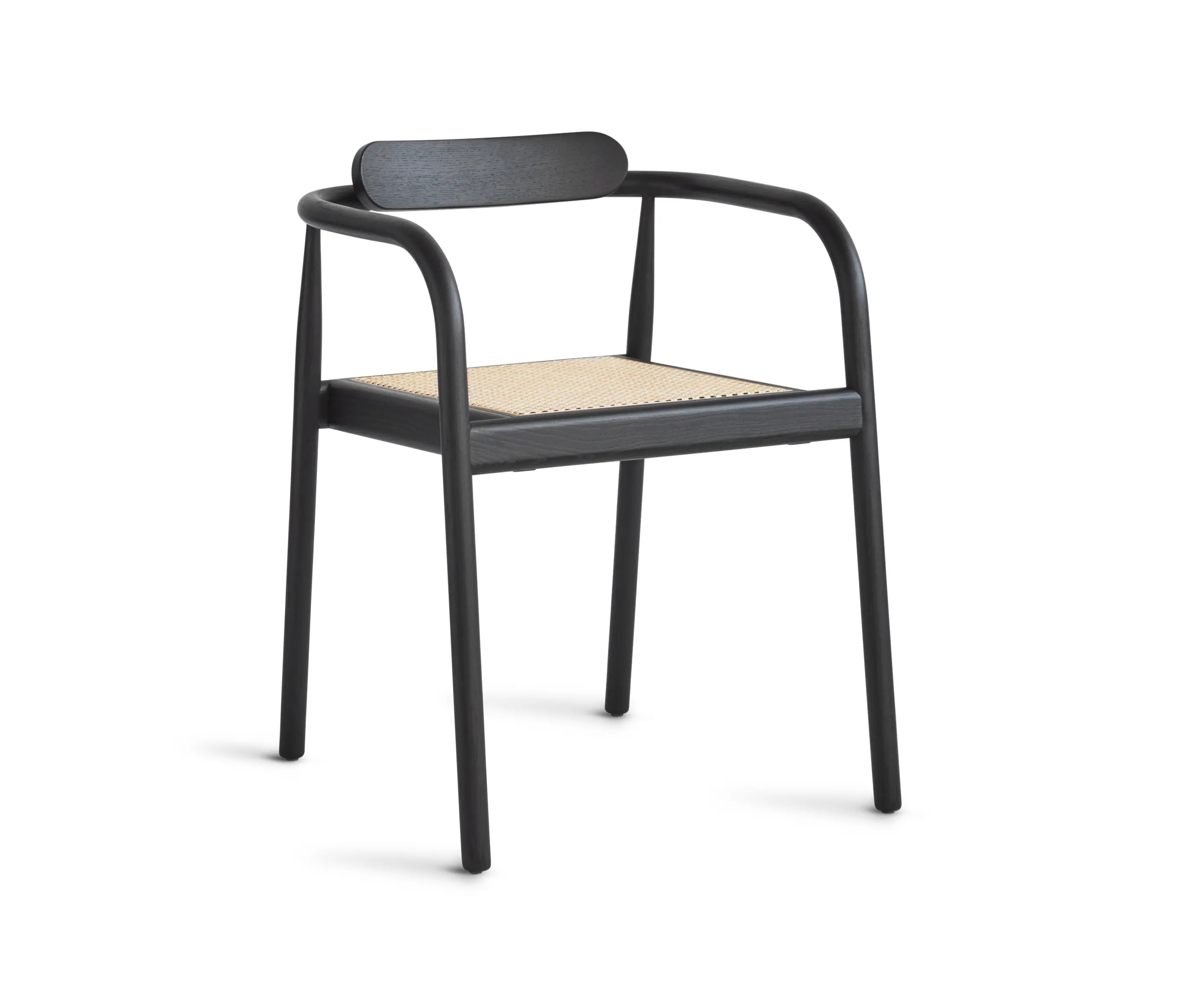 Please Wait to be Seated - Ahm Chair | Black with Cane Seat