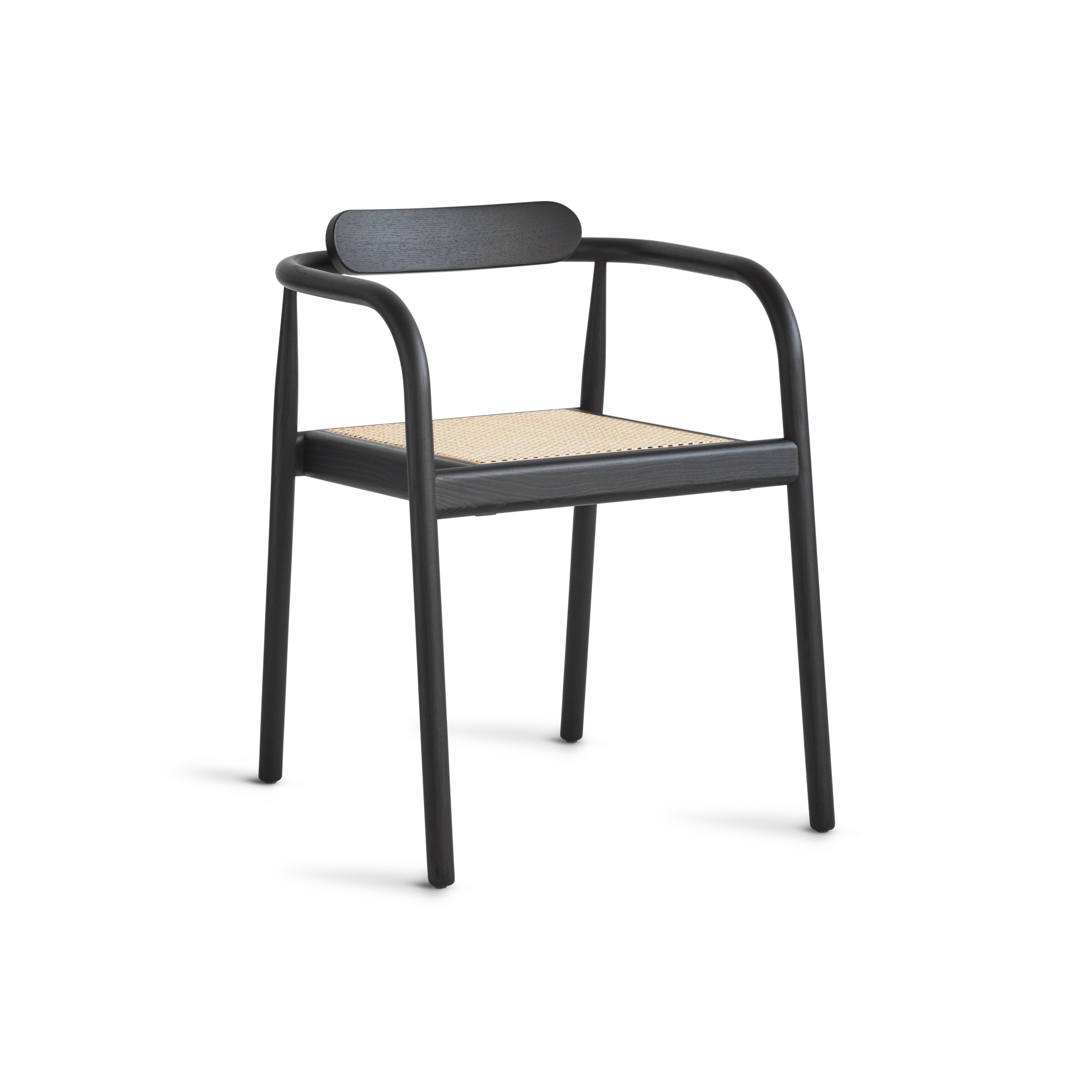 Mostra il prodotto Ahm Chair | Black with Cane Seat del produttore Please Wait to be Seated
