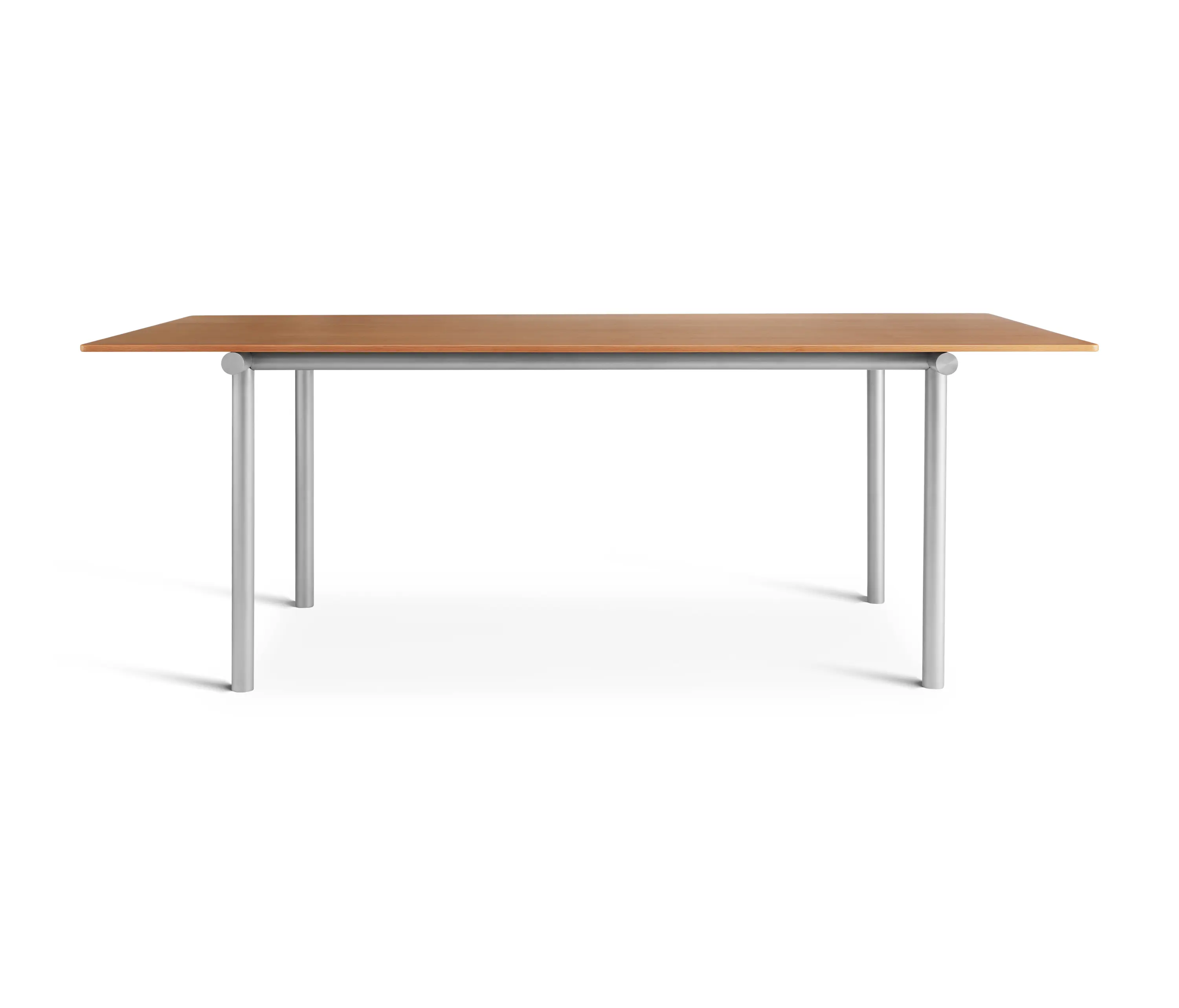 Please Wait to be Seated - Tubby Tube Table | Oregon Pine with Anodized Aluminum Frame