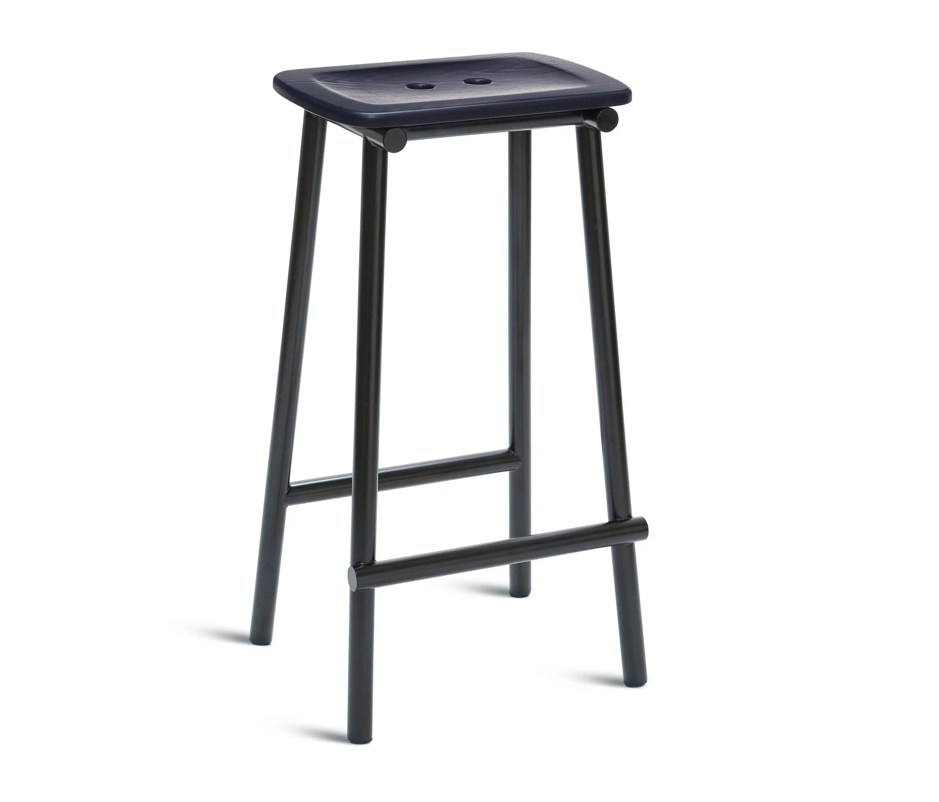 Please Wait to be Seated - Tubby Tube Bar Stool | Wooden Seat
