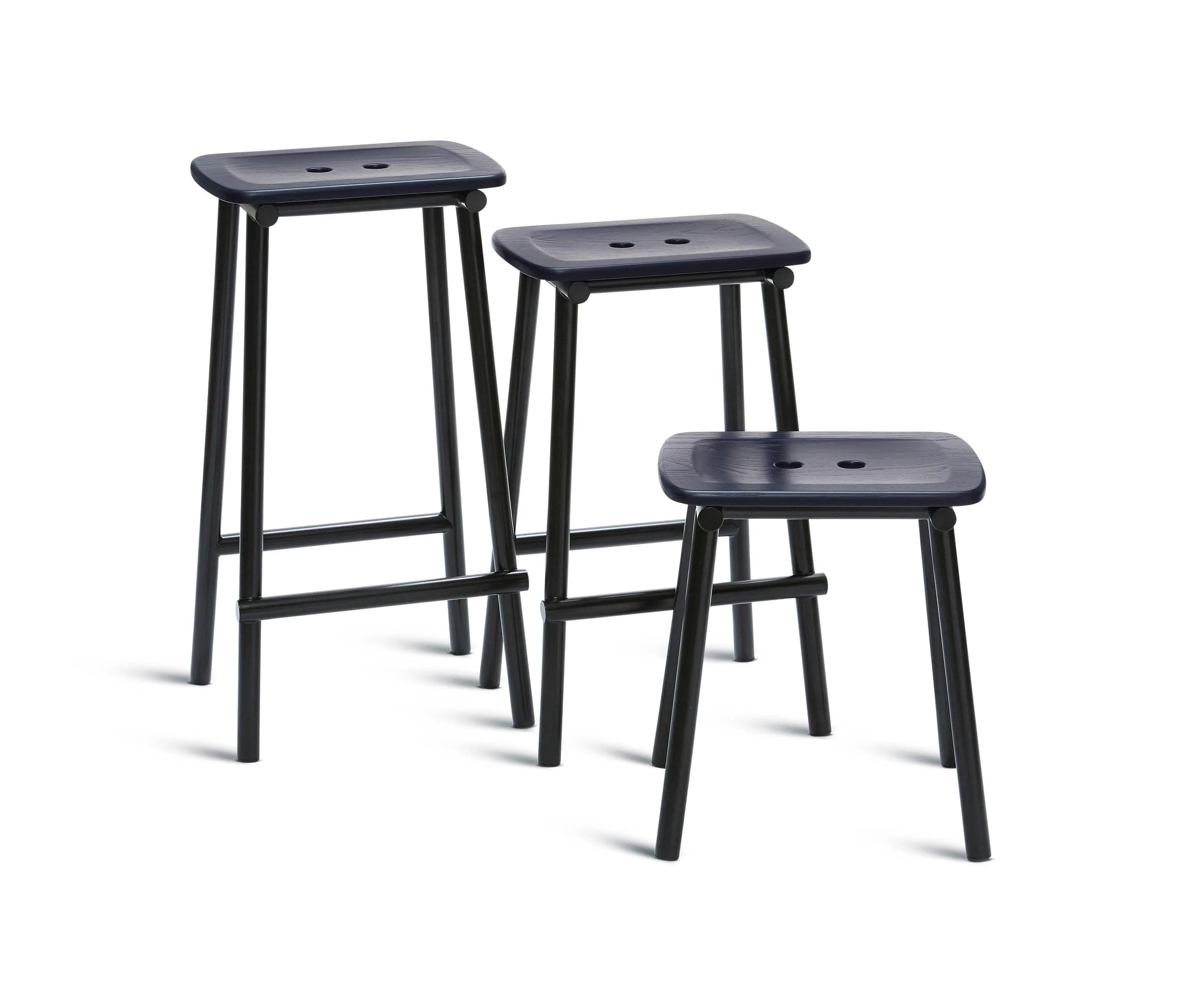 Please Wait to be Seated - Tubby Tube Bar Stool | Wooden Seat