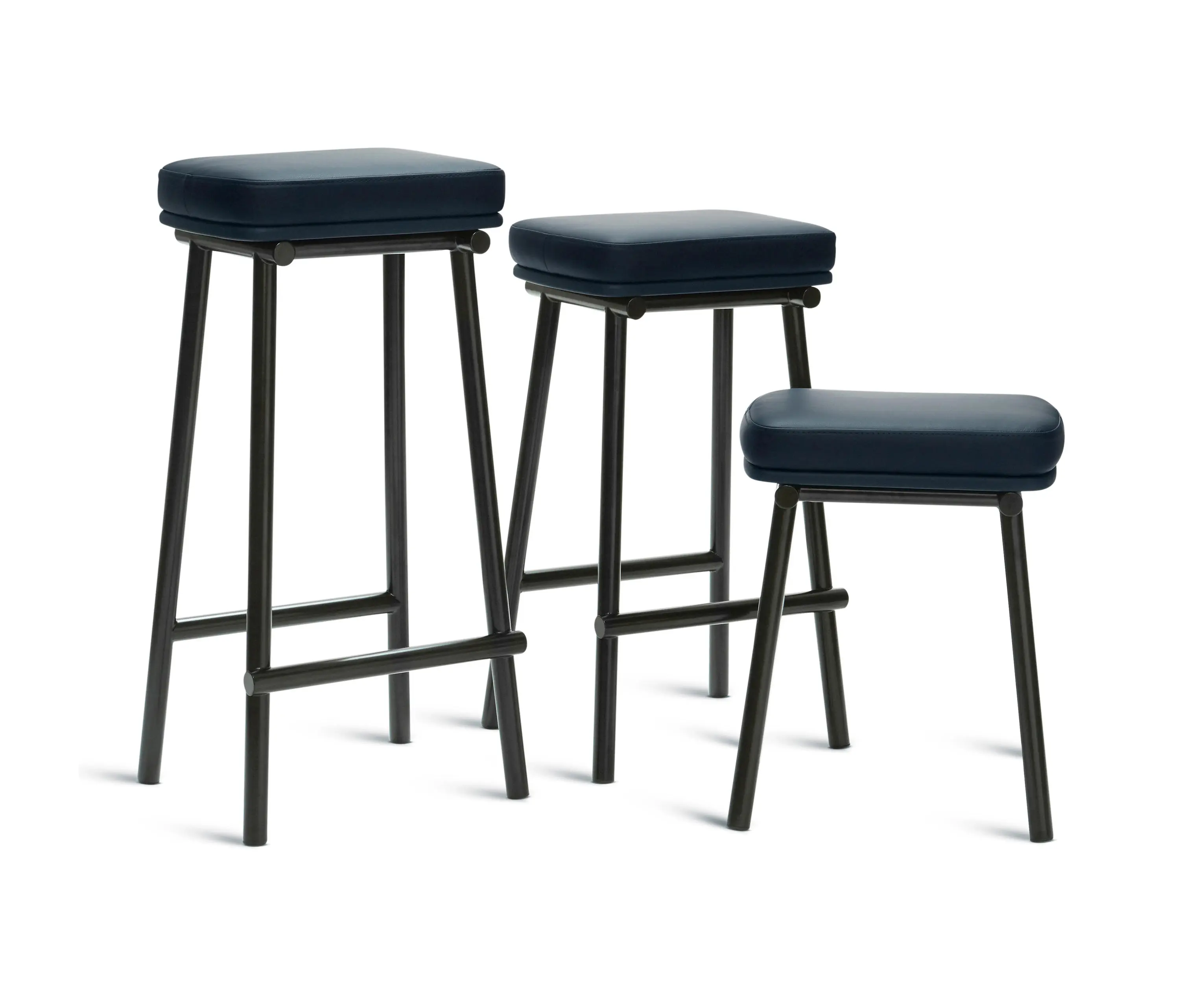 Please Wait to be Seated - Tubby Tube Counter Stool | Upholstered Seat