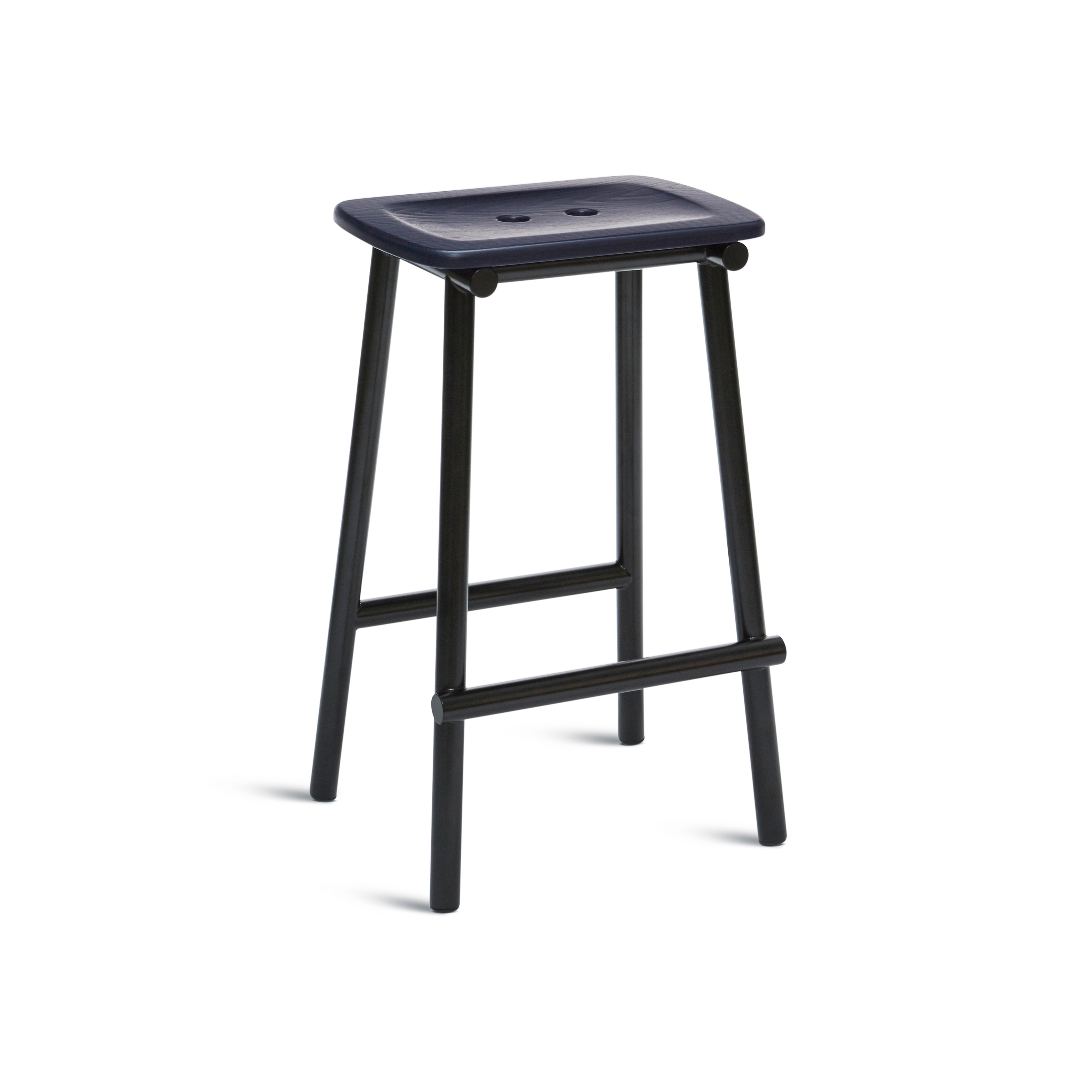 Display product Tubby Tube Counter Stool | Wooden Seat from manufacturer Please Wait to be Seated
