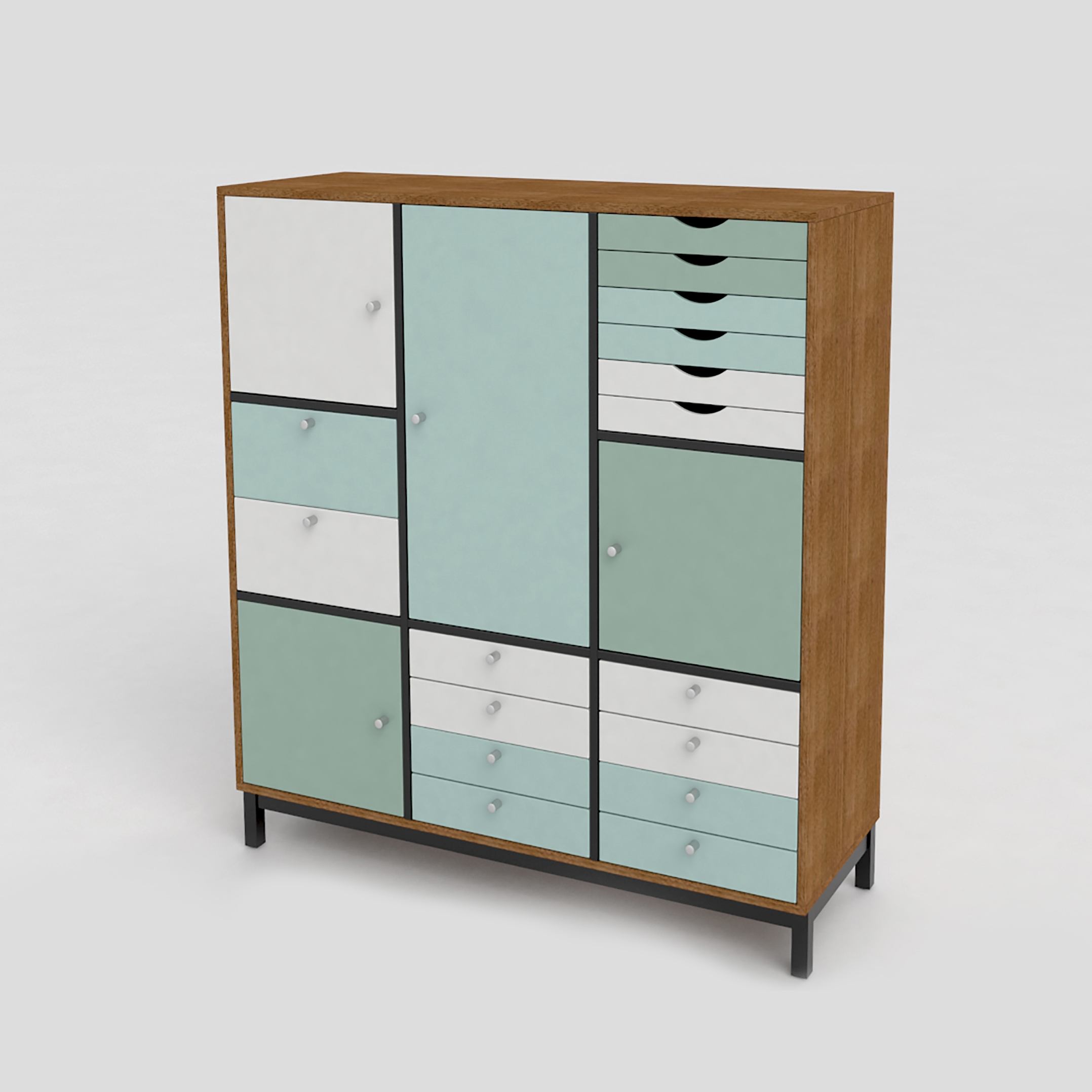 Mostrar el producto Quadro Bookcase del fabricante Cube Design