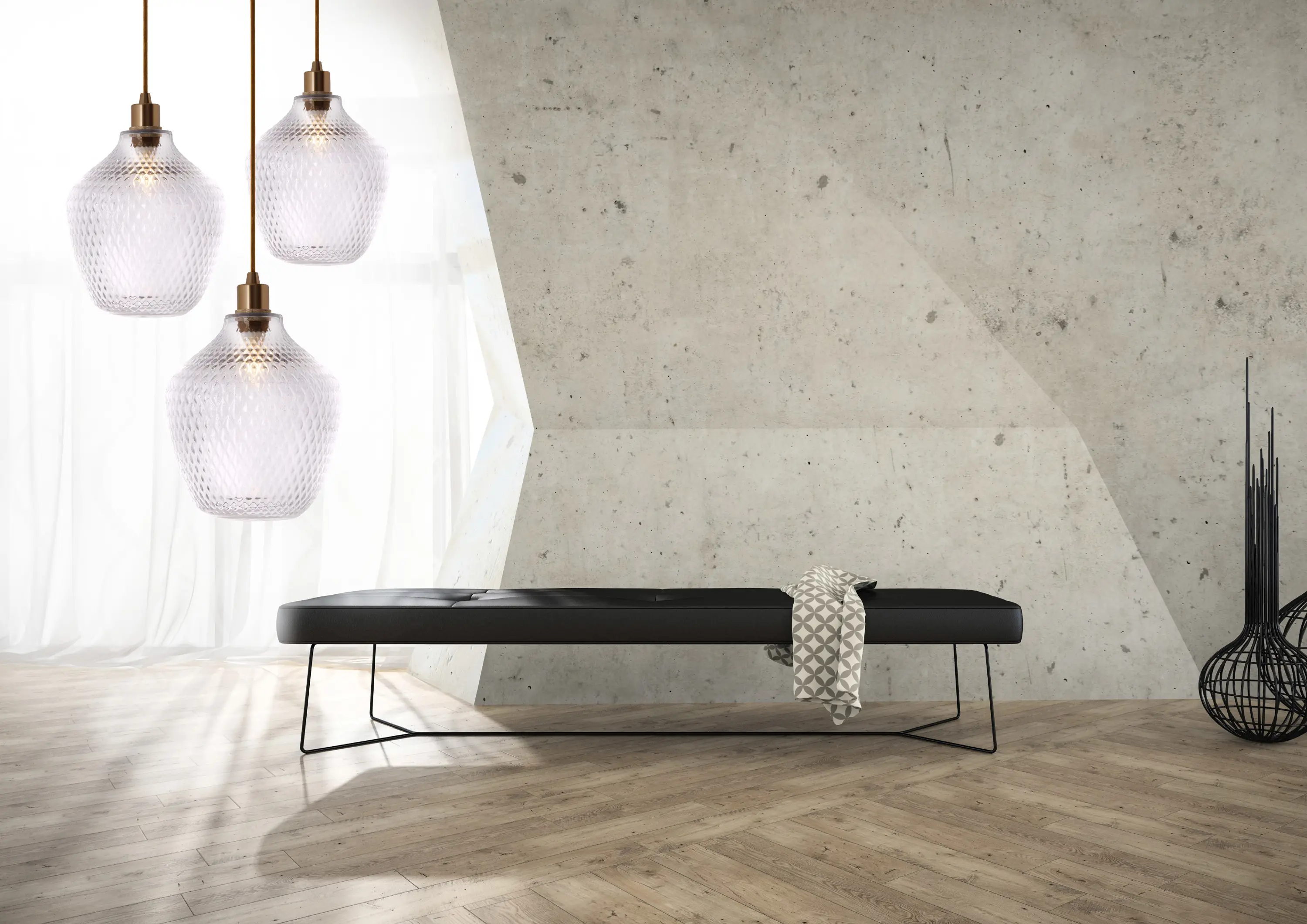 Concept verre - Api applique