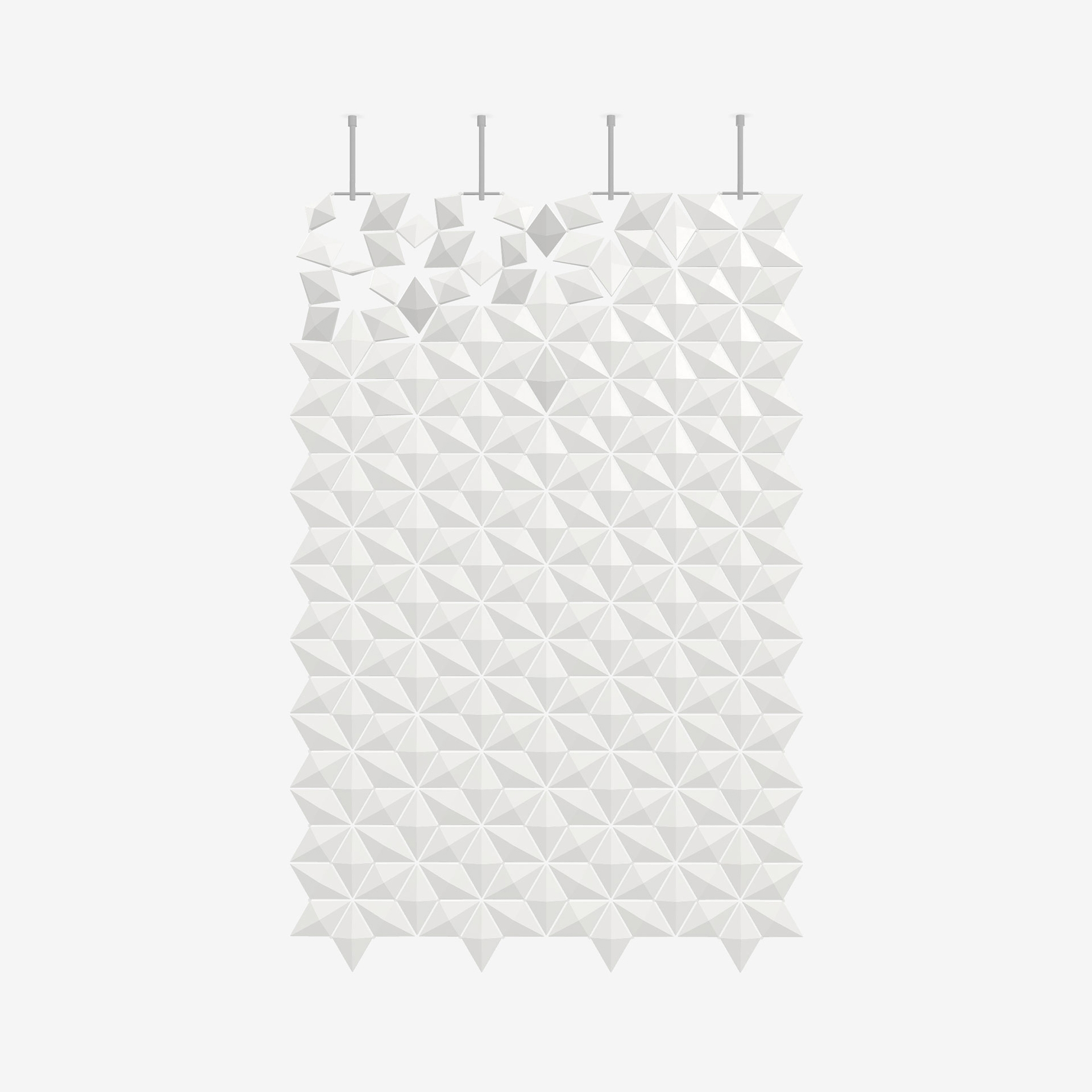 Mostra il prodotto Divisorio sospeso Facet 136 x 207 cm in Bianco del produttore Bloomming