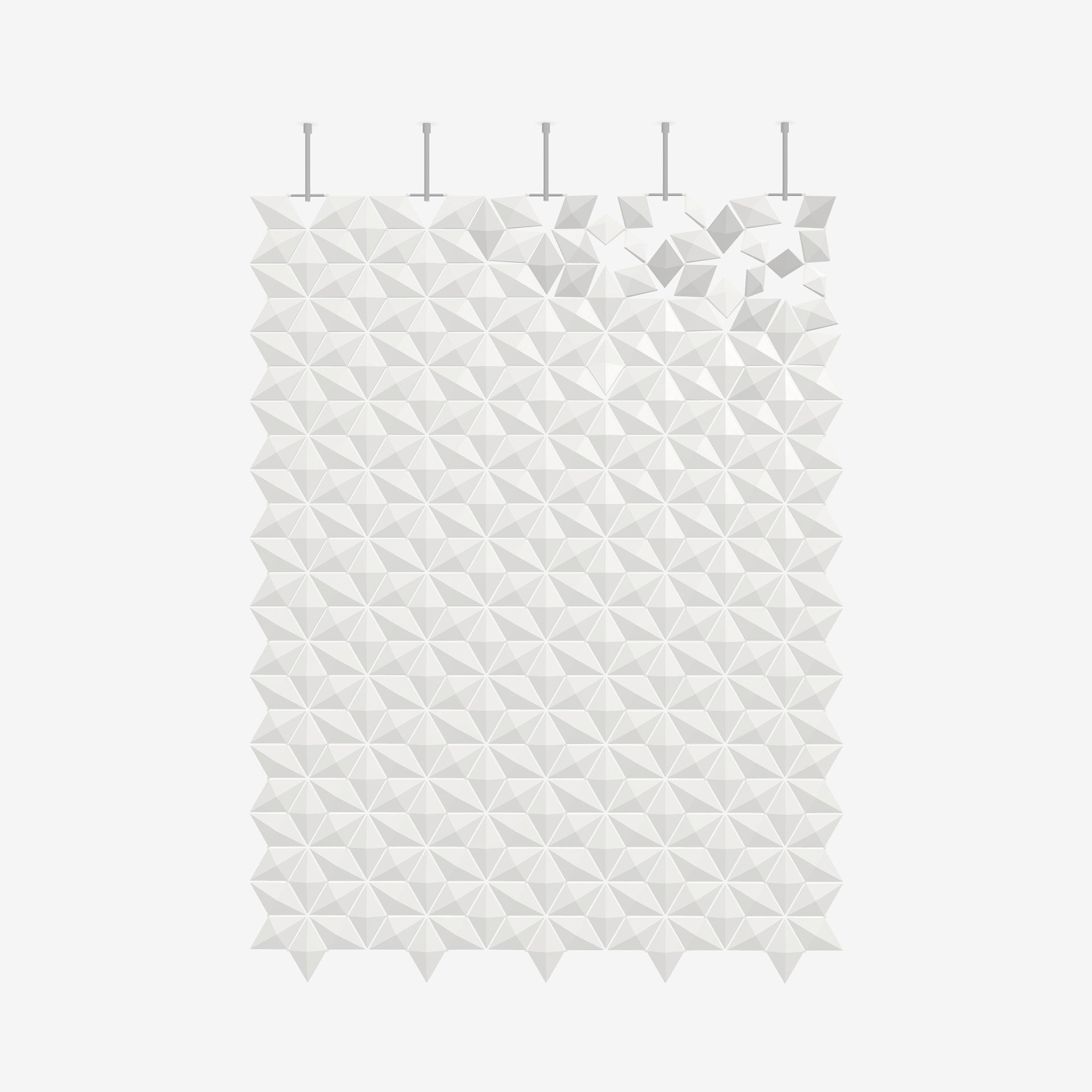 Mostra il prodotto Divisorio sospeso Facet 170 x 226 cm in Bianco del produttore Bloomming