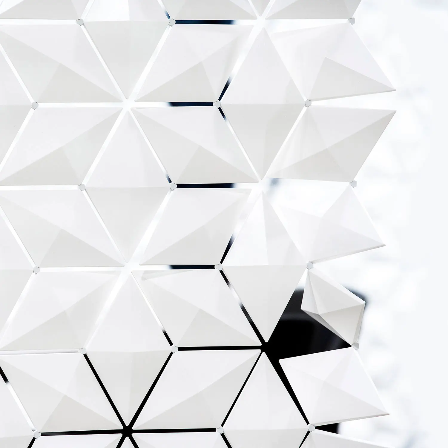 Bloomming - Divisorio sospeso Facet 170 x 226 cm in Bianco