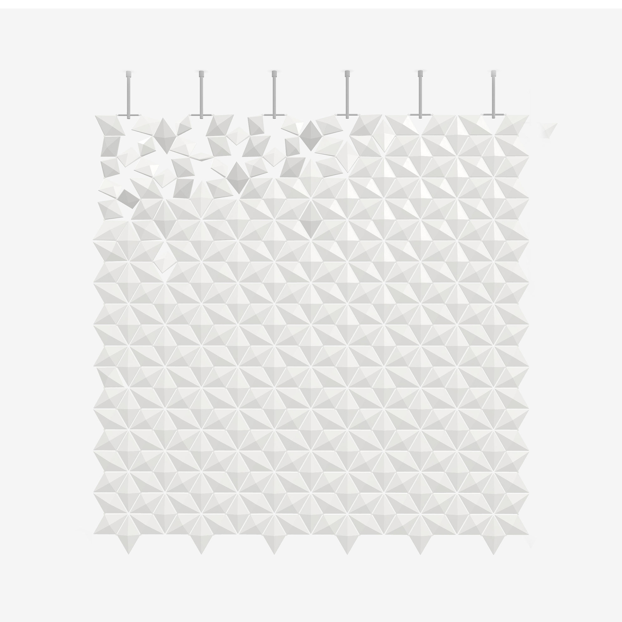 Mostra il prodotto Divisorio sospeso Facet 204 x 207 cm in Bianco del produttore Bloomming