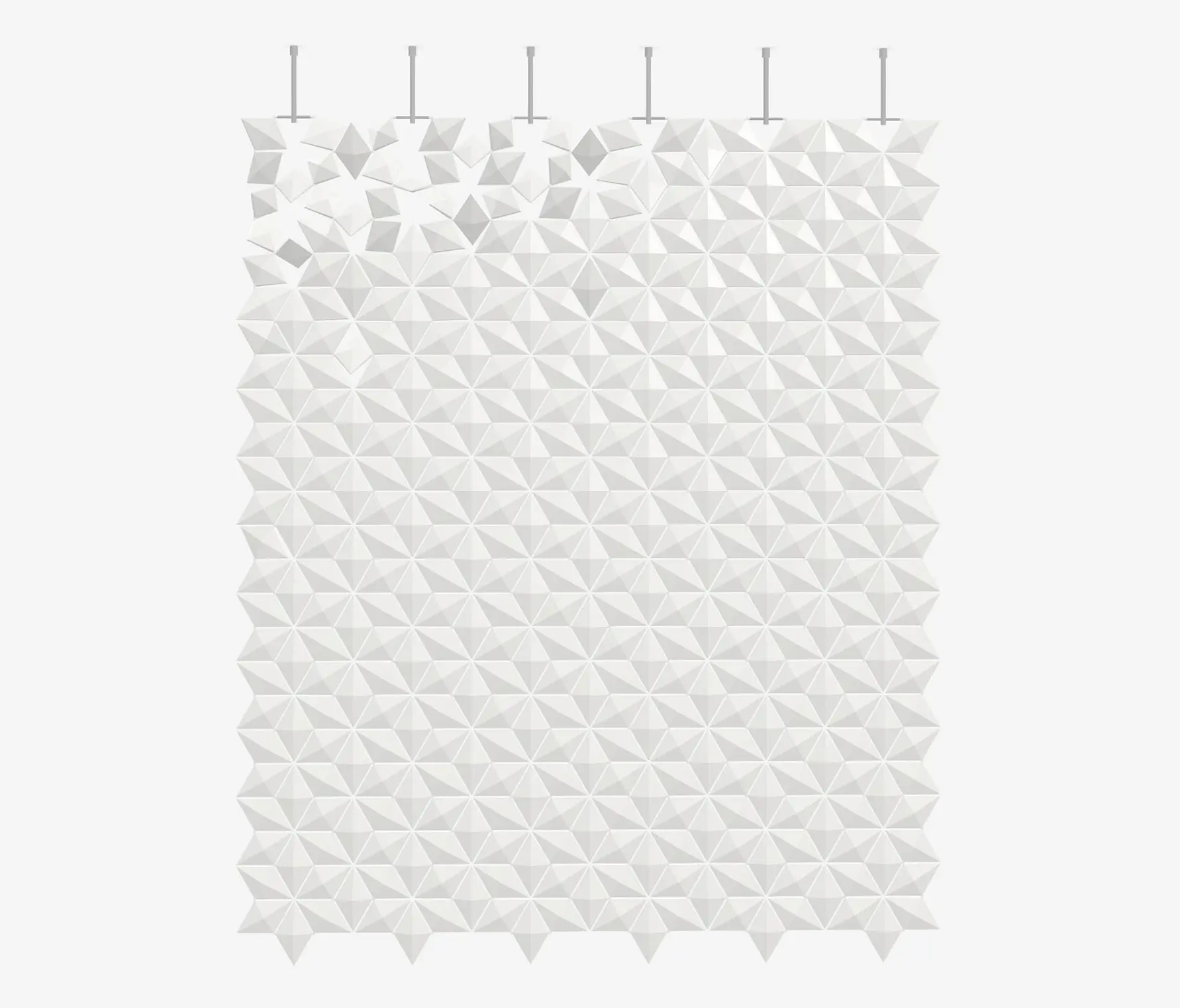Bloomming - Facet hanging room divider 204 x 246cm in White