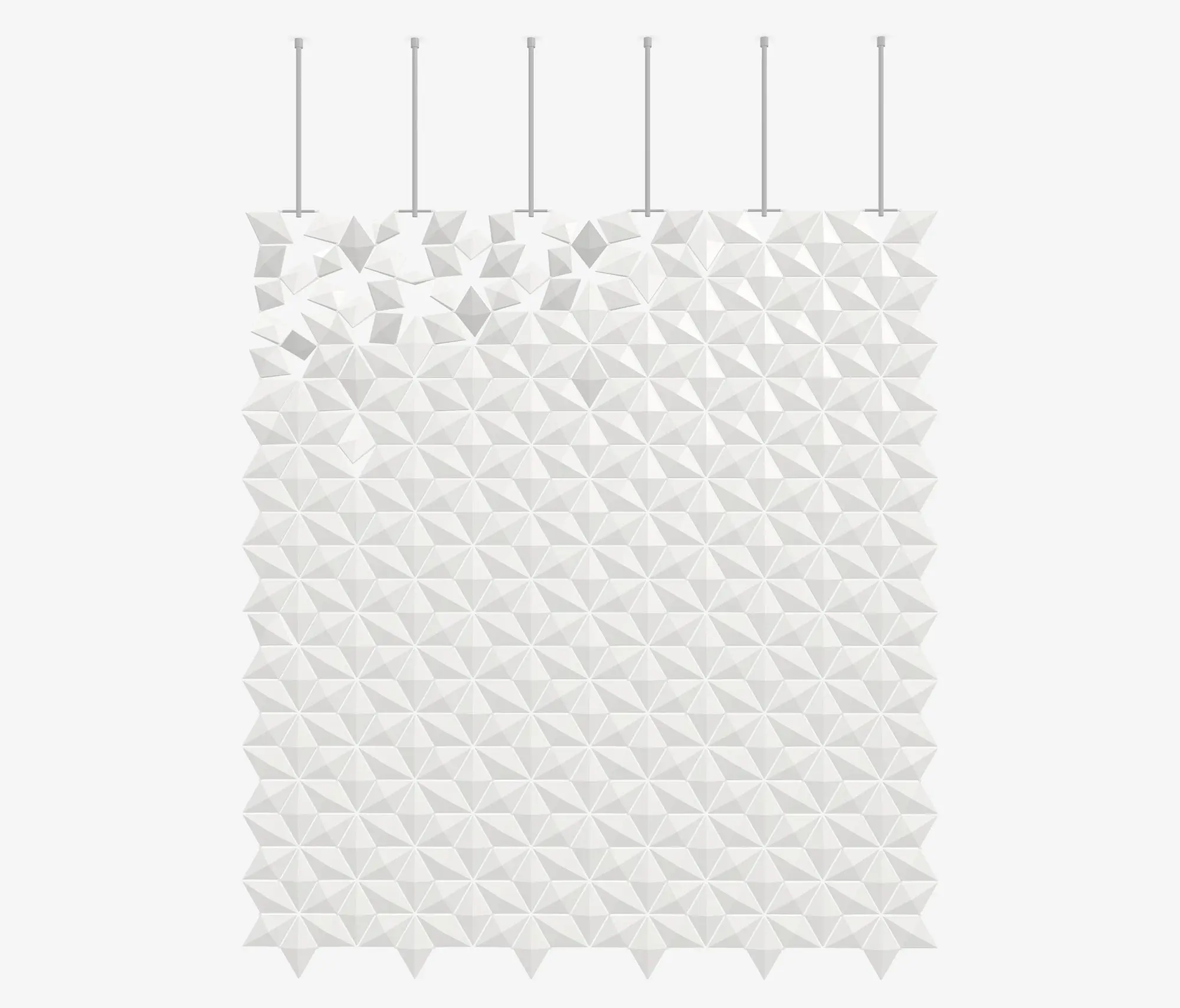 Bloomming - Facet hanging room divider 204 x 226cm in White