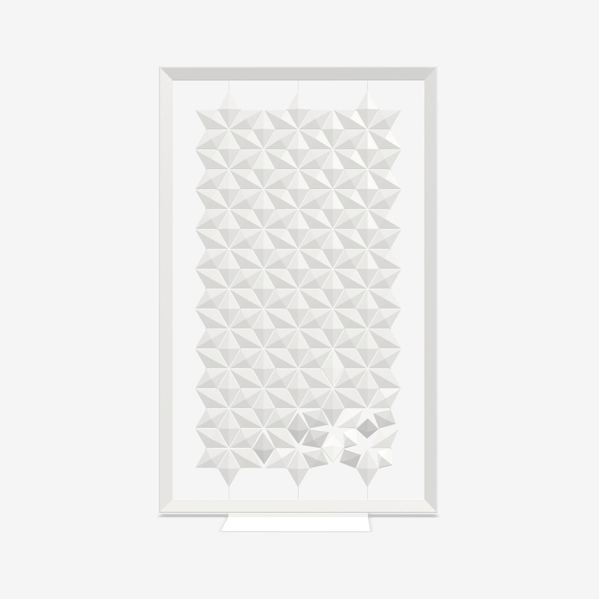 Freestanding room divider Facet 136 x 220cm in White