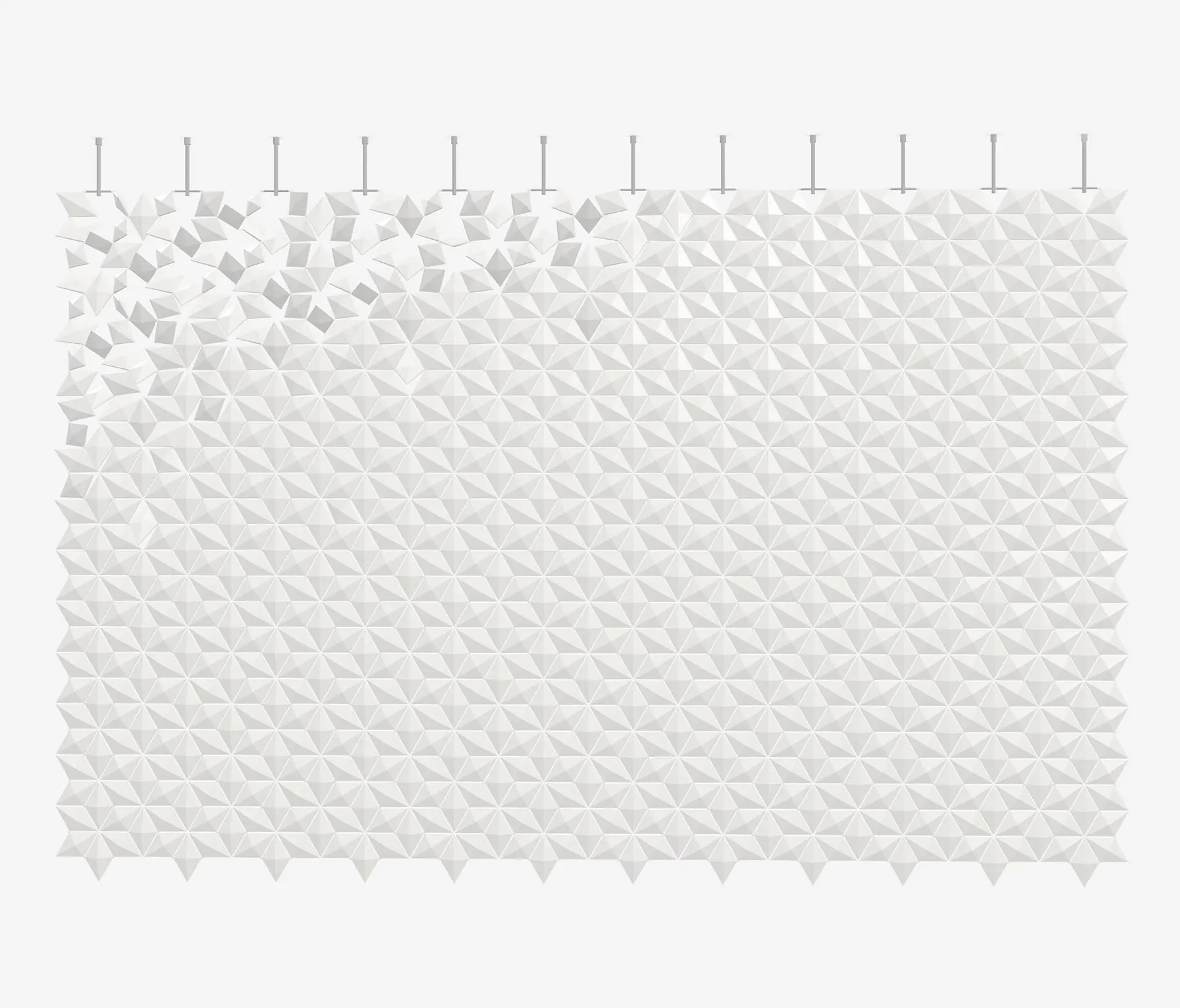 Bloomming - Facet hanging room divider 408 x 265cm in White